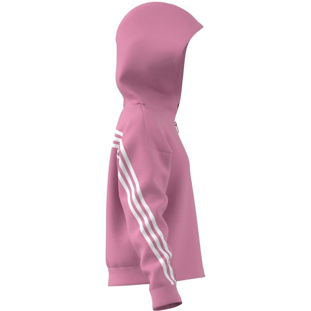 Kids Future Icons 3-Stripes Full-Zip Hoodie, Pink, , large image number 12