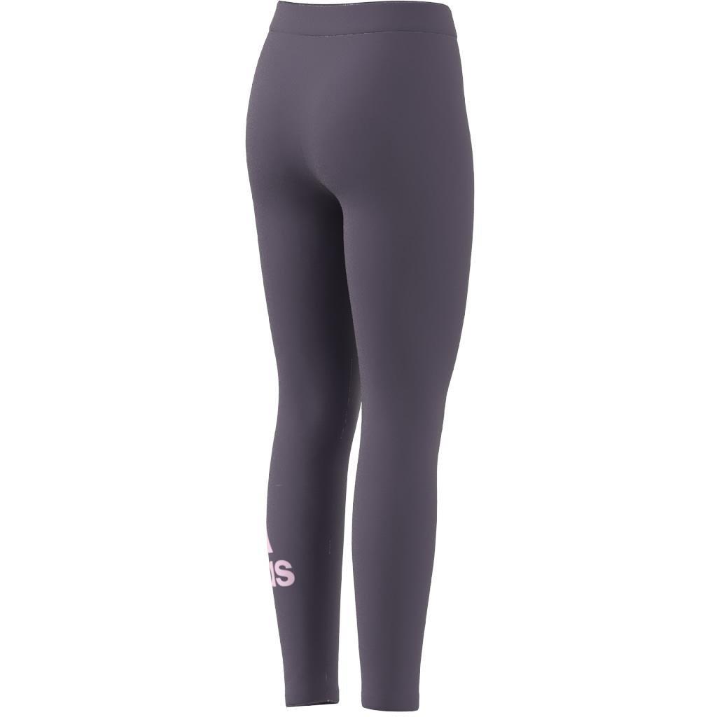 Kids Essentials Big Logo Cotton Leggings, Purple, A901_ONE, large image number 8