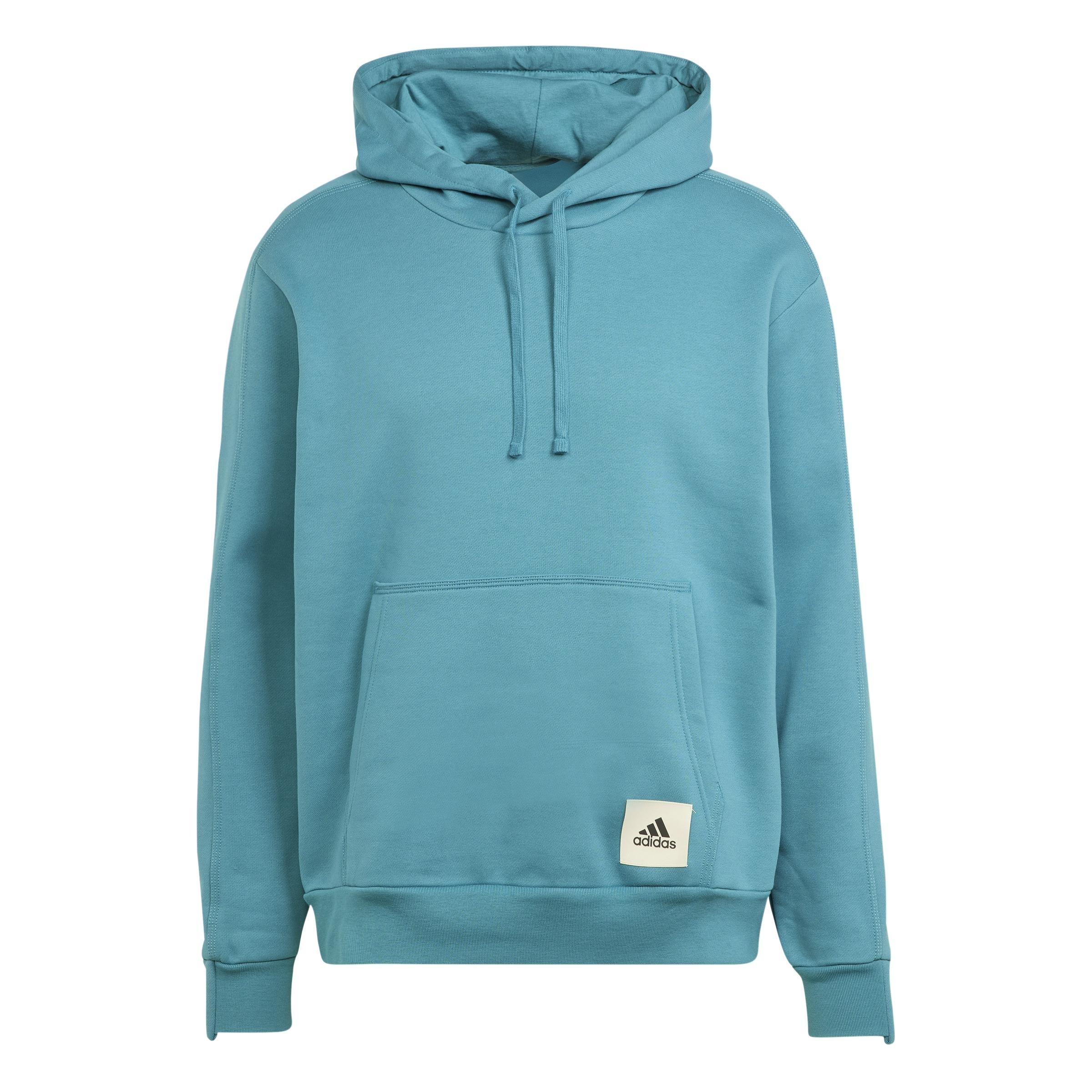 Lounge Fleece Hoodie, Turquoise, , large image number 0