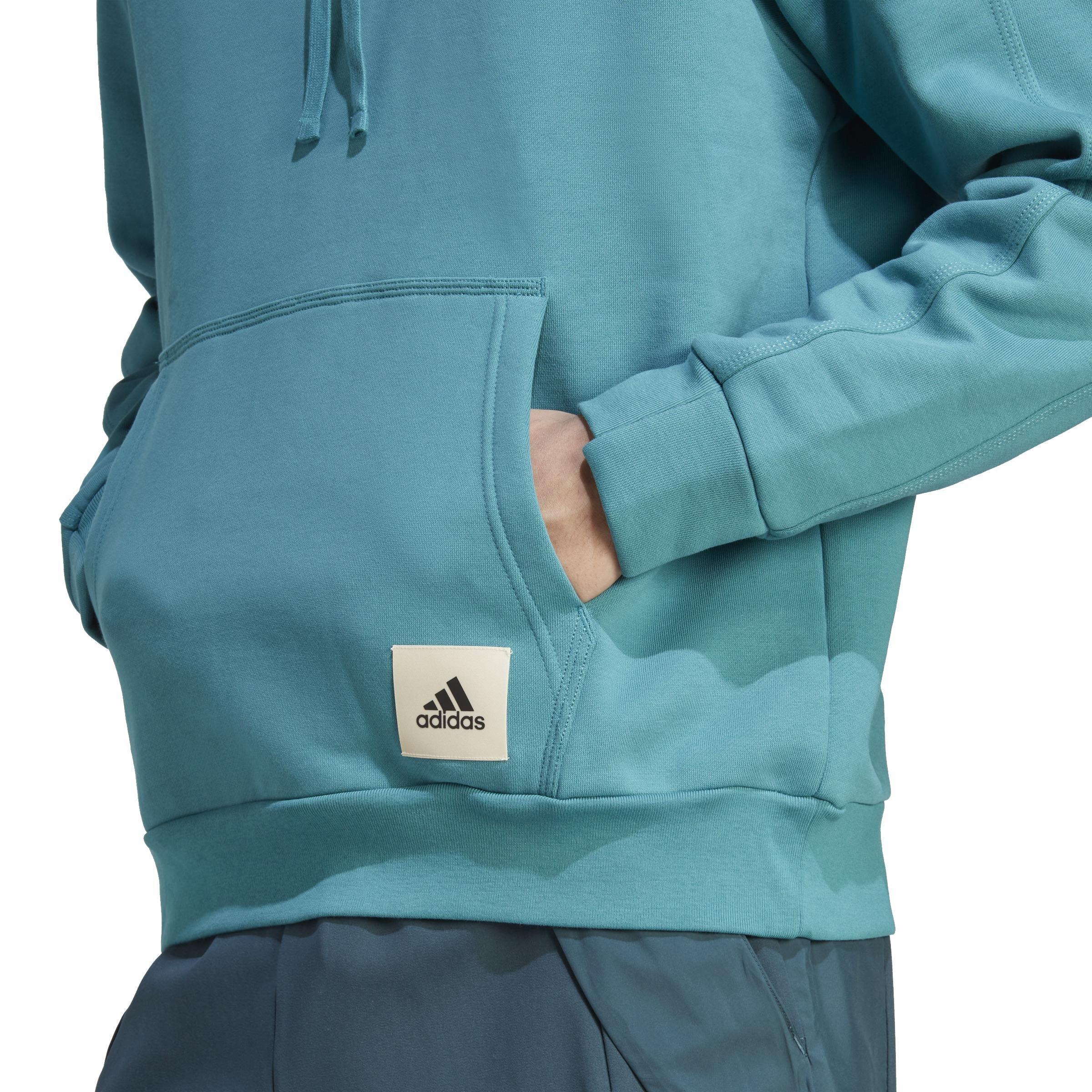 Lounge Fleece Hoodie, Turquoise, A901_ONE, large image number 4