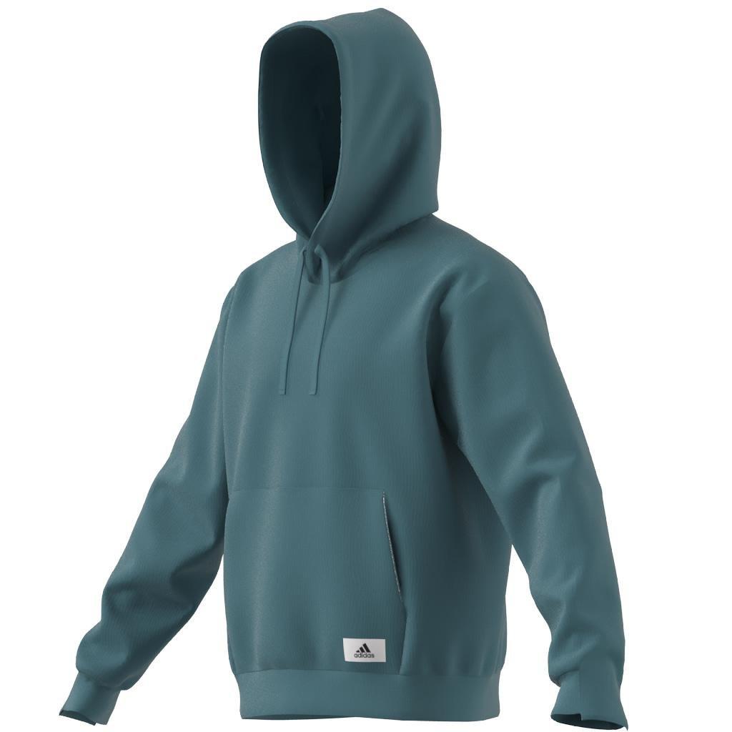 Lounge Fleece Hoodie, Turquoise, A901_ONE, large image number 7