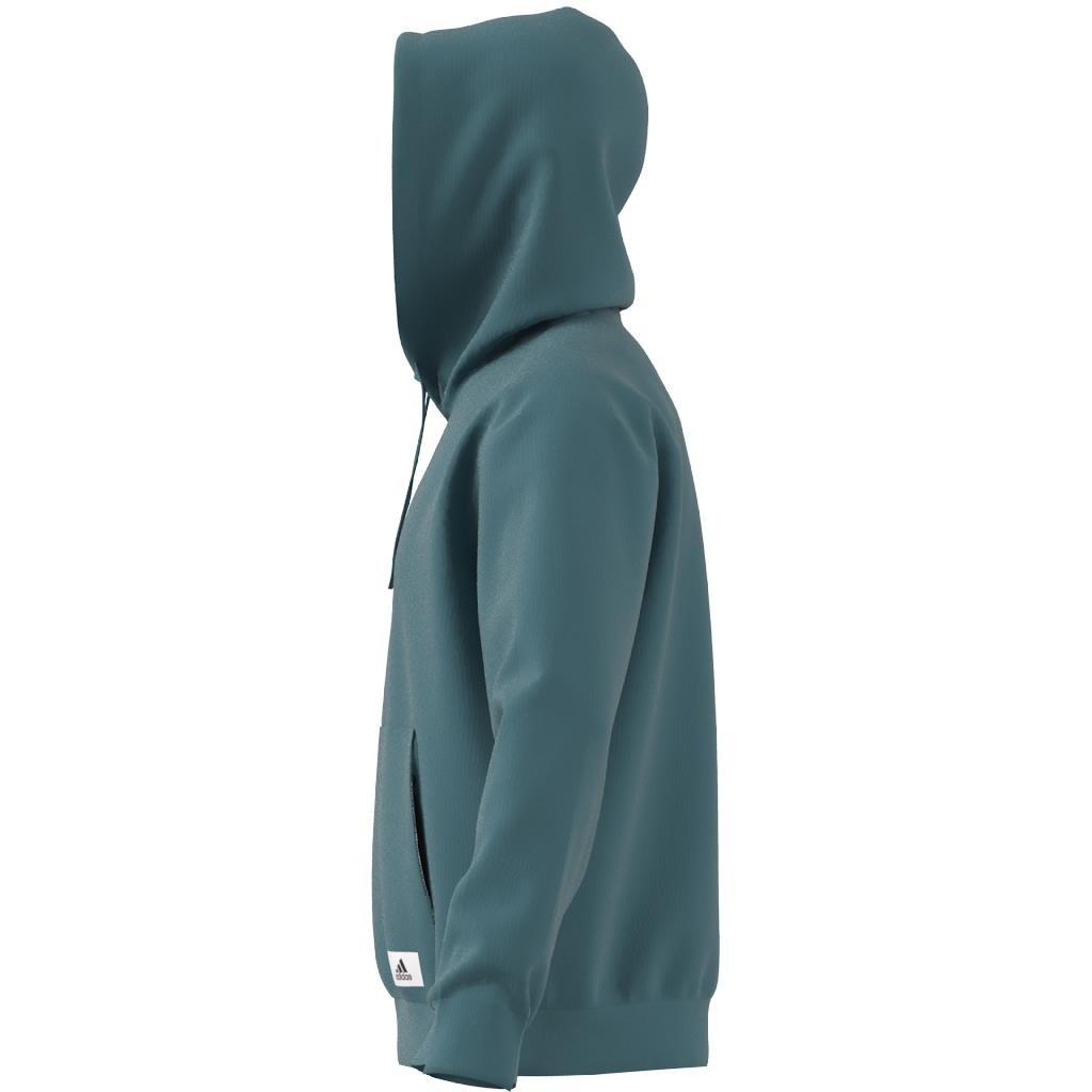 Lounge Fleece Hoodie, Turquoise, A901_ONE, large image number 11