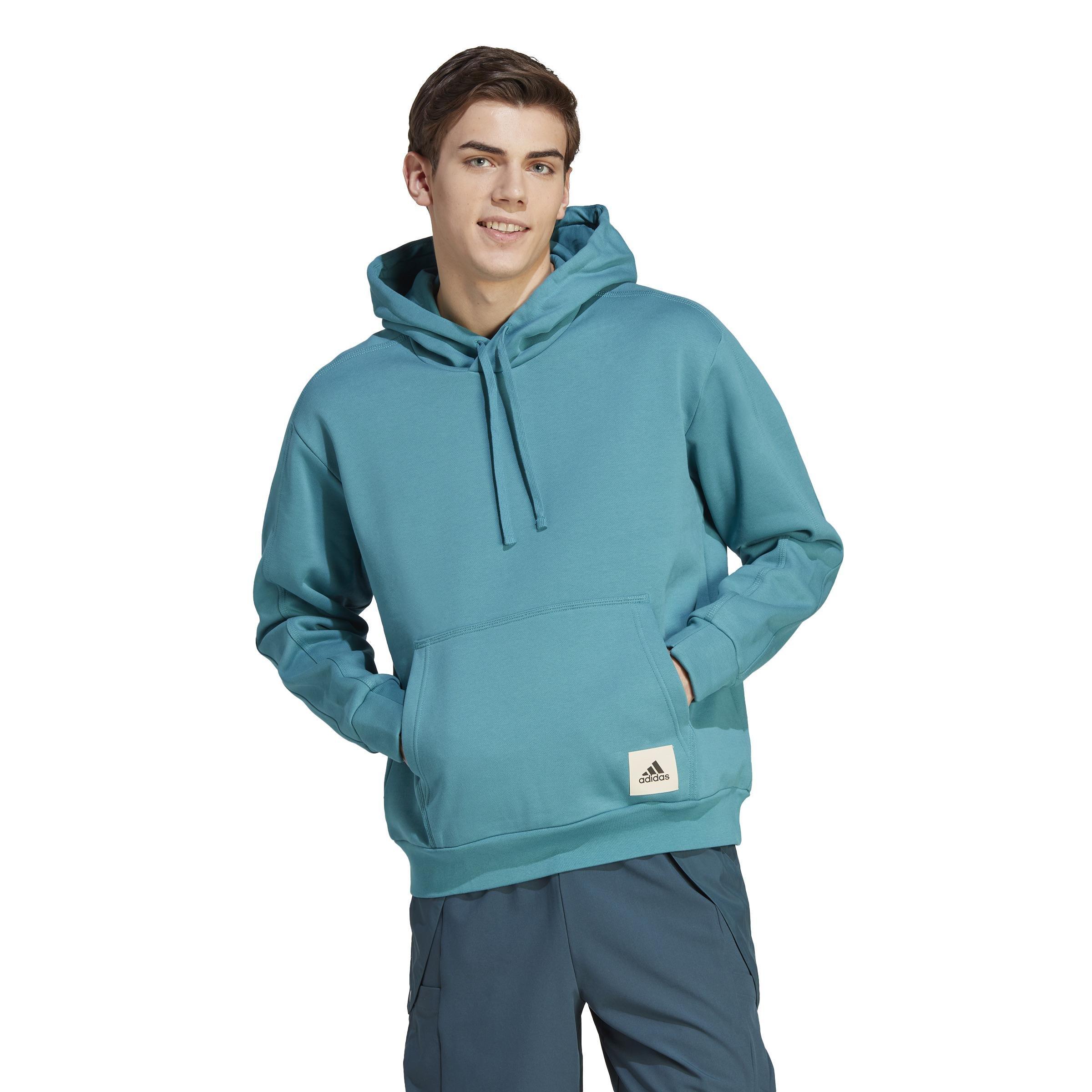 Lounge Fleece Hoodie, Turquoise, A901_ONE, large image number 14