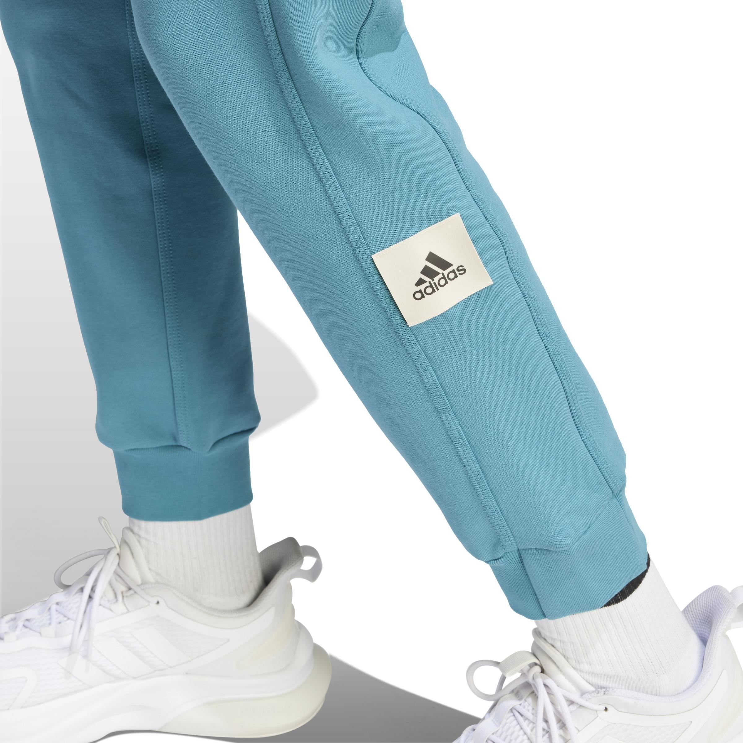 Lounge Fleece Joggers, Turquoise, A901_ONE, large image number 4