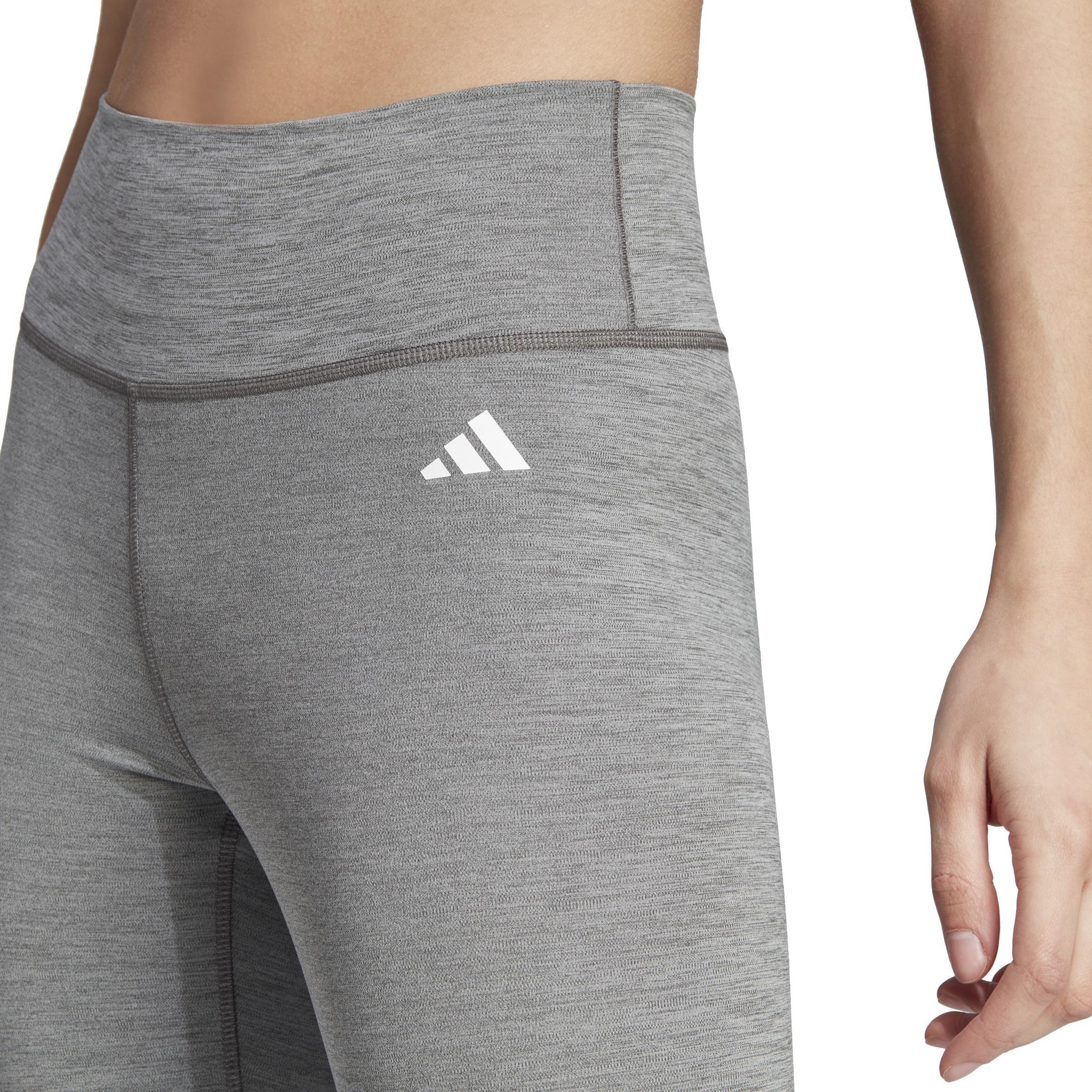 Training Essentials High-Waisted 7/8 Leggings, Grey, , large image number 3