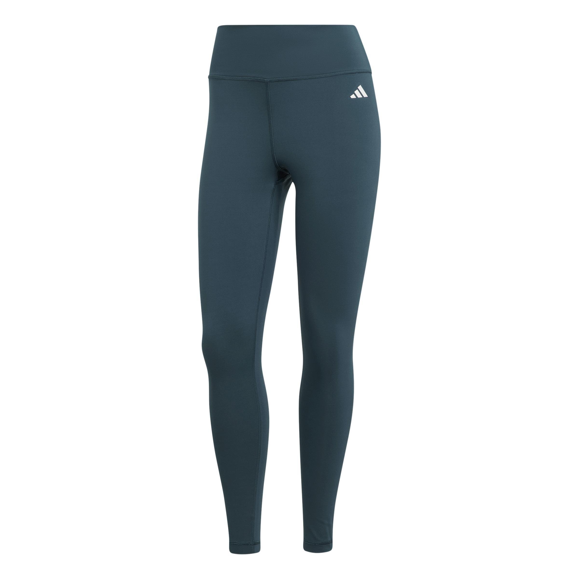 Training Essentials High-Waisted 7/8 Leggings, Turquoise, A901_ONE, large image number 1