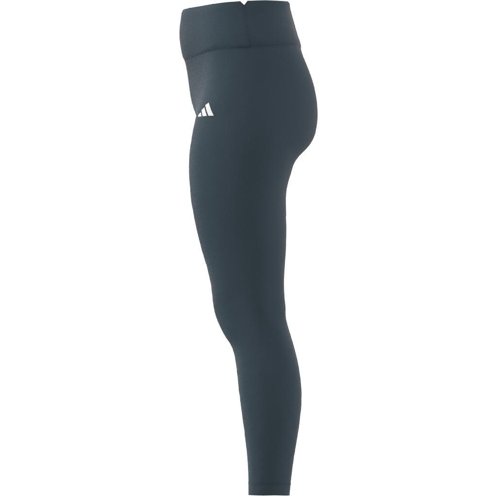 Training Essentials High-Waisted 7/8 Leggings, Turquoise, A901_ONE, large image number 8