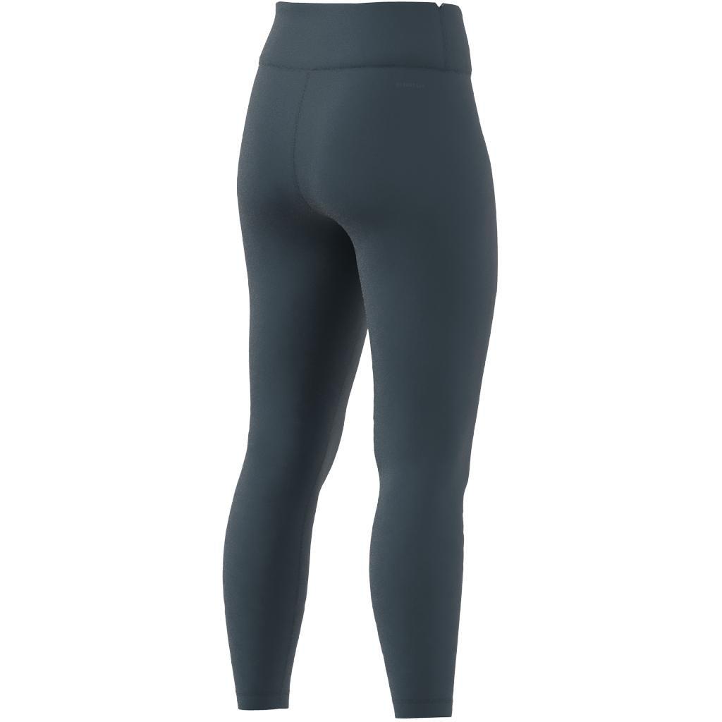 Training Essentials High-Waisted 7/8 Leggings, Turquoise, A901_ONE, large image number 10