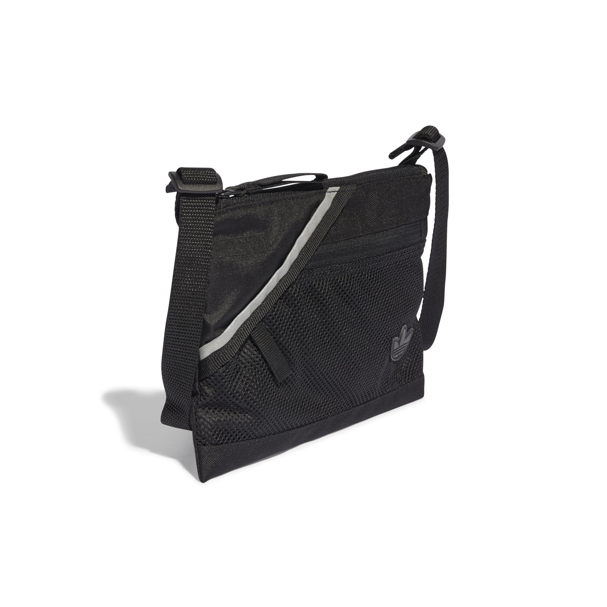 Unisex Adicolor Sacoche Bag, Black, A901_ONE, large image number 0