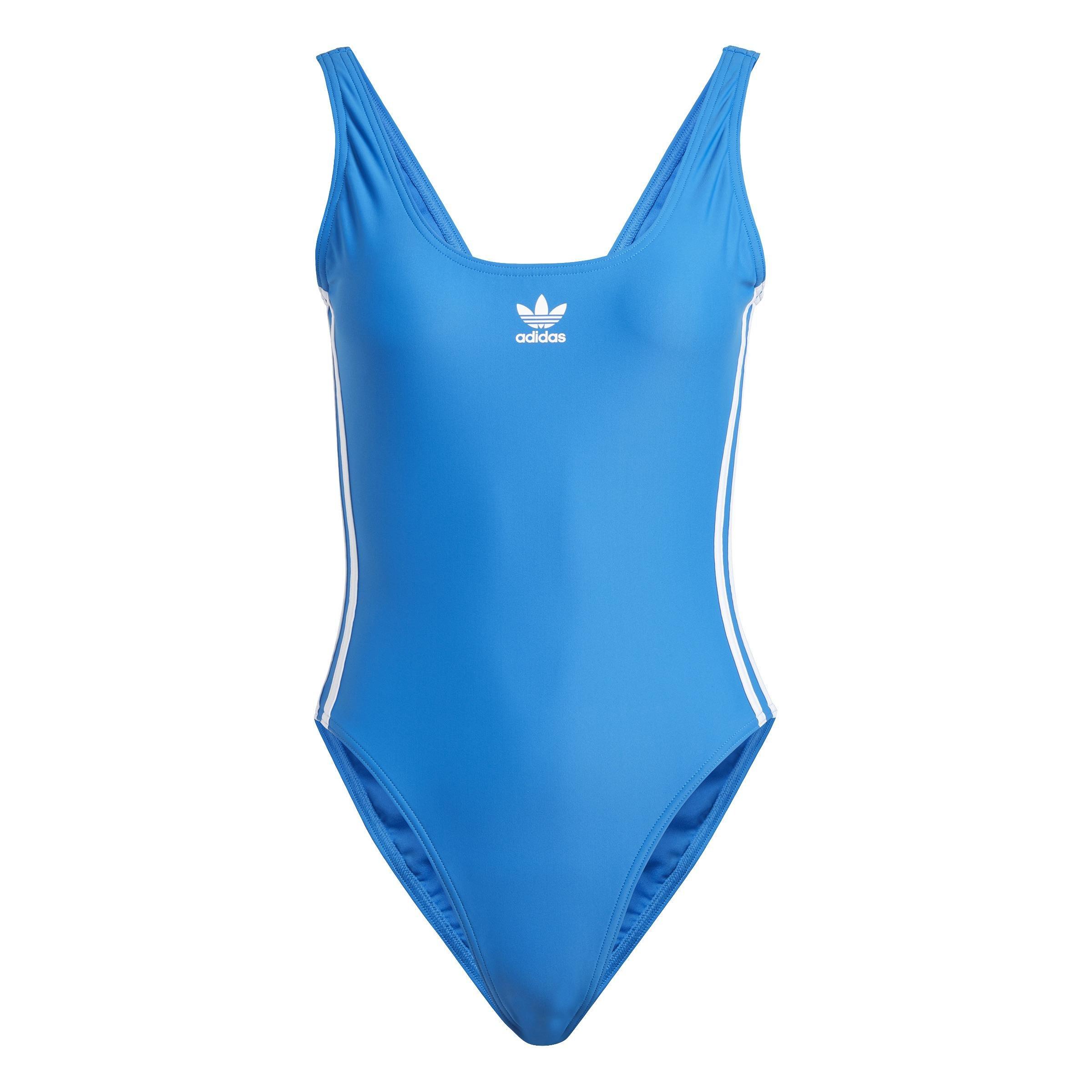 Adicolor 3-Stripes Swimsuit, Blue, A901_ONE, large image number 1
