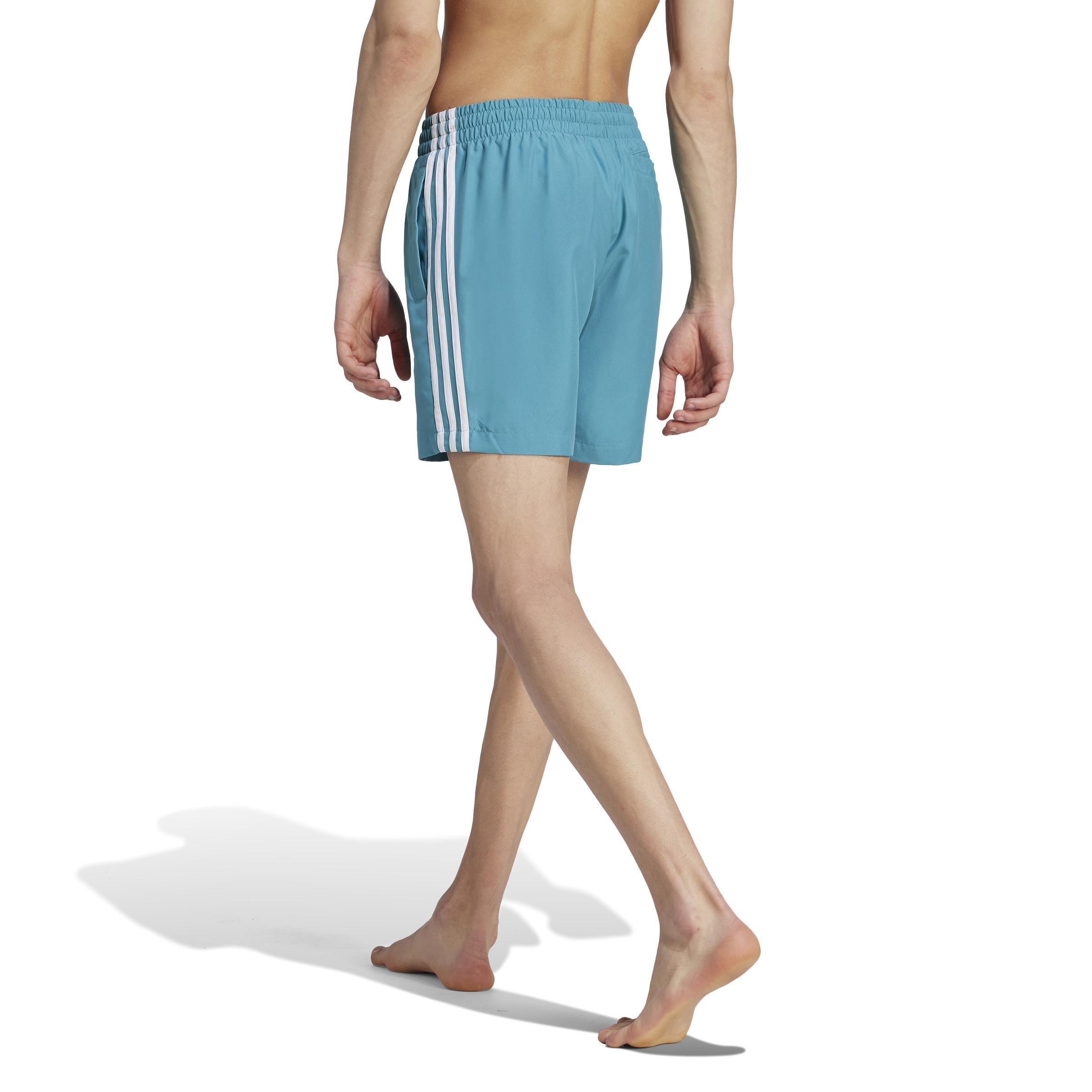 Men Originals Adicolor 3-Stripes Swim Shorts, Turquoise, A901_ONE, large image number 2