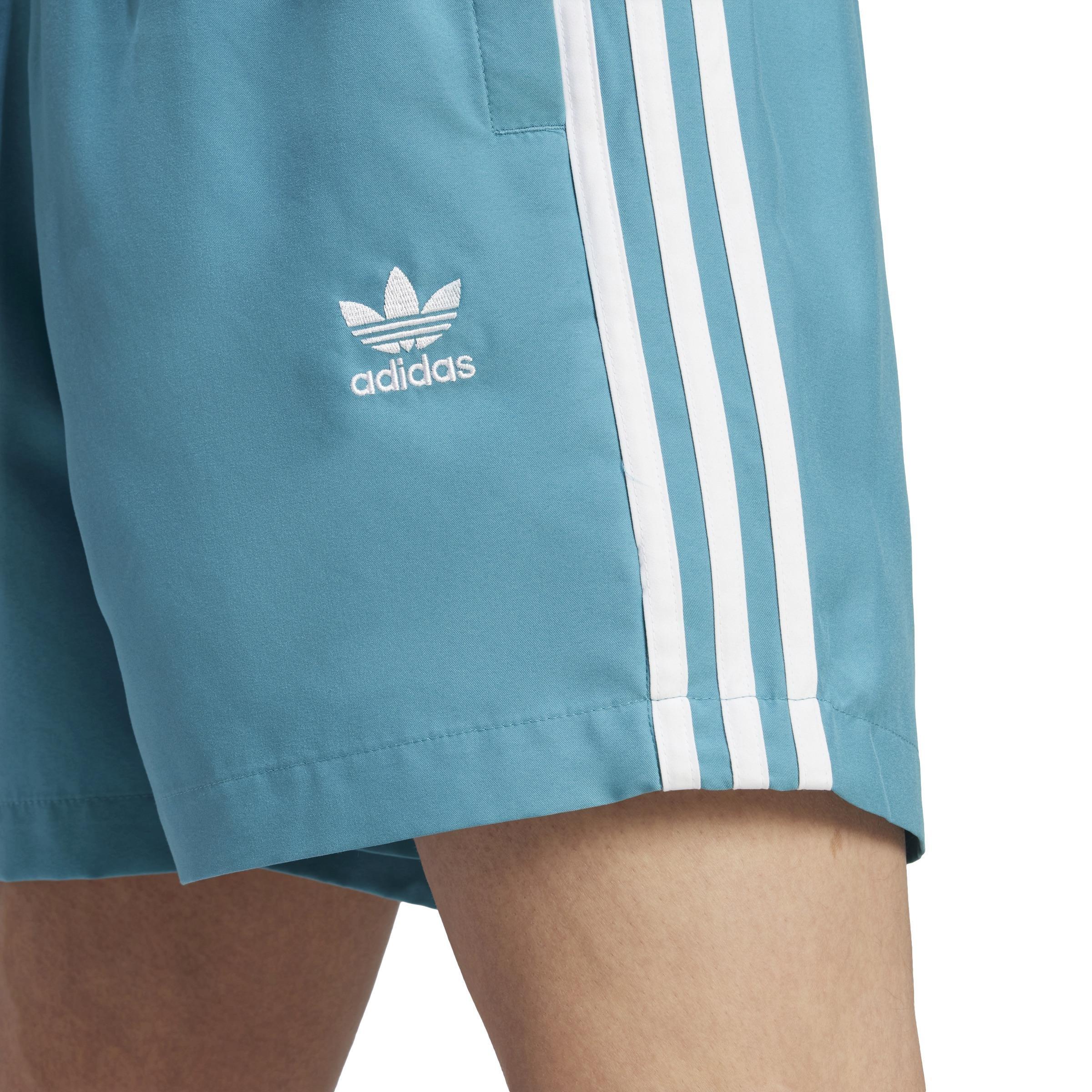 Originals Adicolor 3-Stripes Swim Shorts, Turquoise, A901_ONE, large image number 3