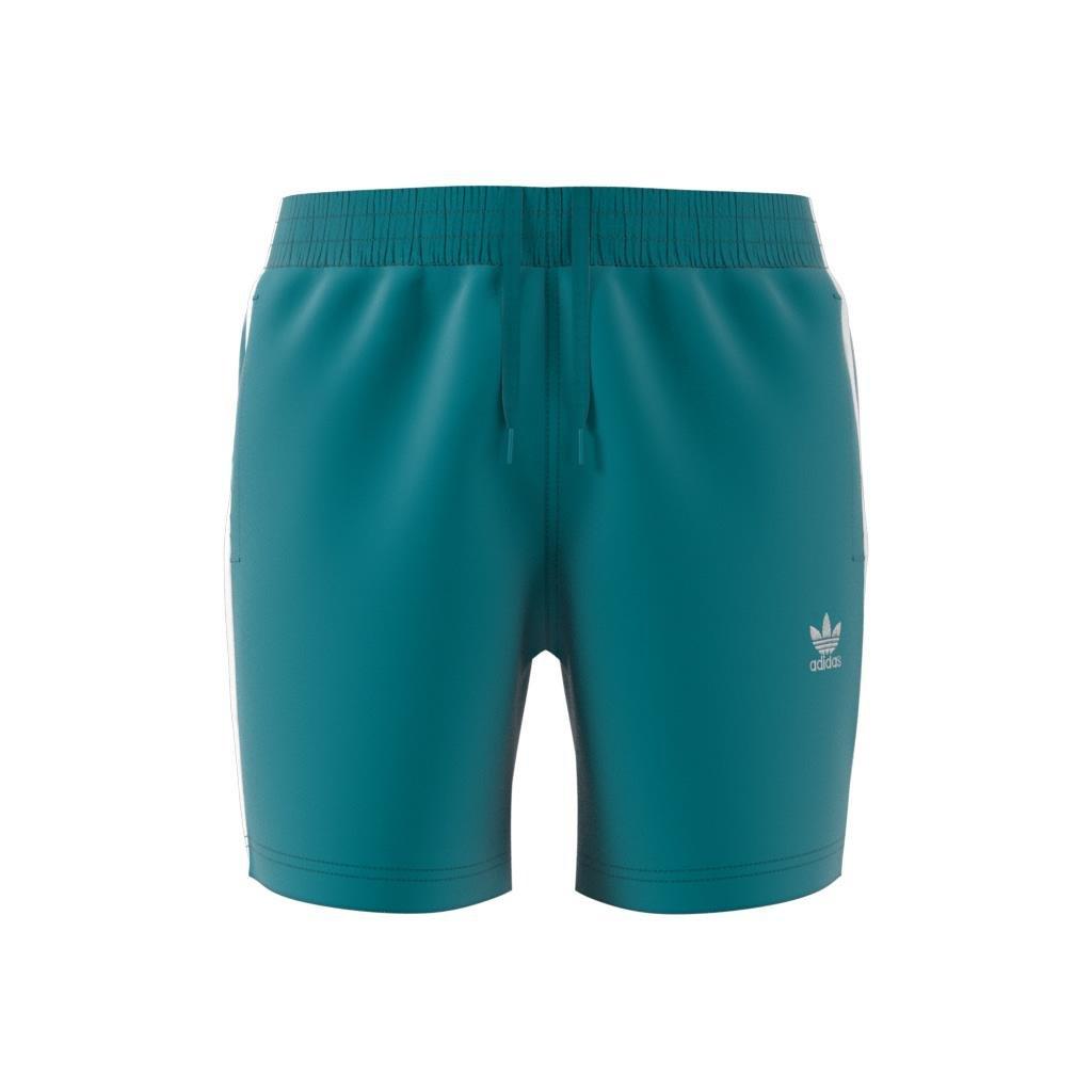 Originals Adicolor 3-Stripes Swim Shorts, Turquoise, , large image number 6
