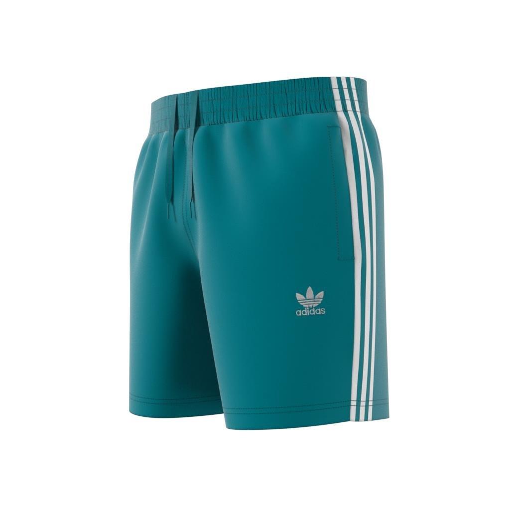 Men Originals Adicolor 3-Stripes Swim Shorts, Turquoise, A901_ONE, large image number 11