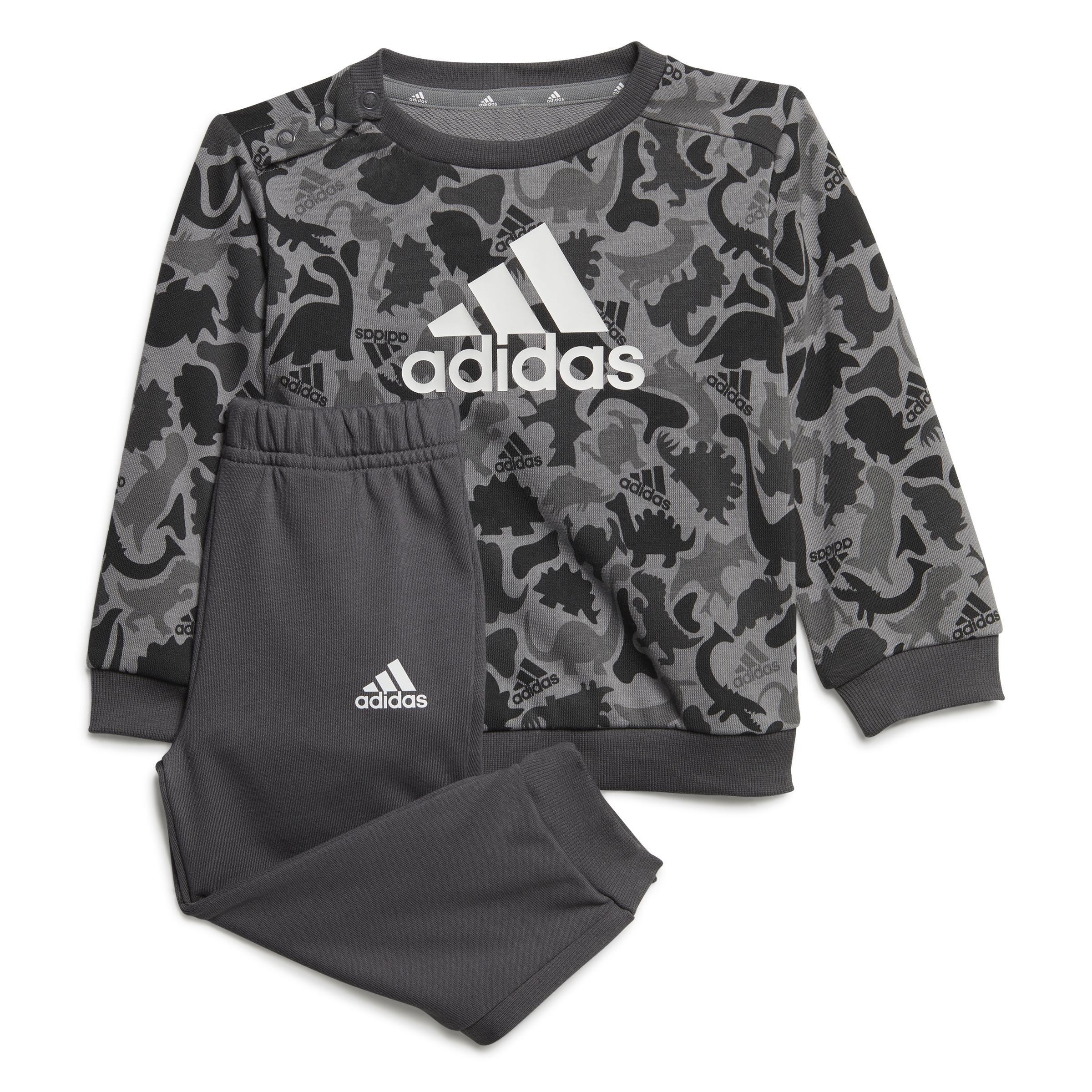 Unisex Kids Essentials Allover Print Jogger Set, Grey, A901_ONE, large image number 0