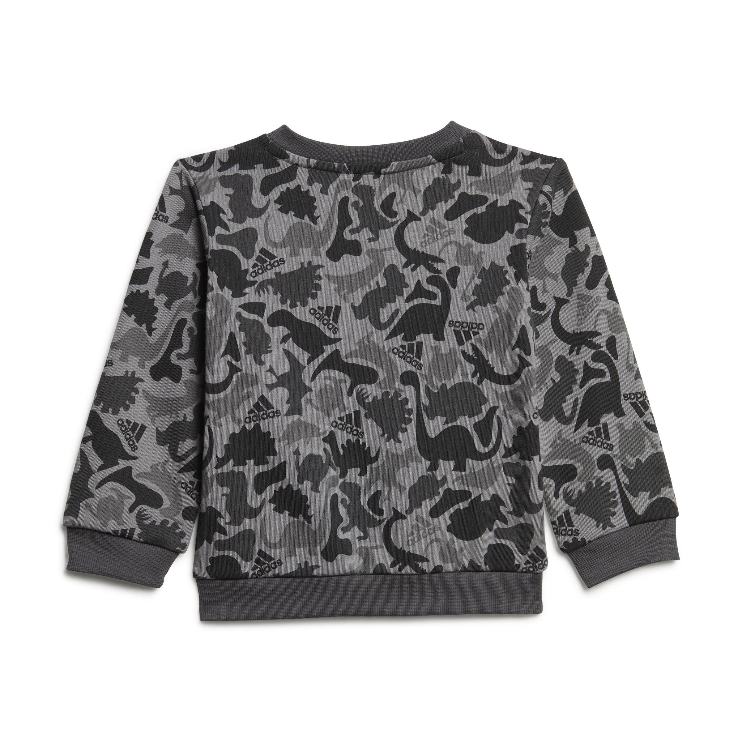 Unisex Kids Essentials Allover Print Jogger Set, Grey, A901_ONE, large image number 2