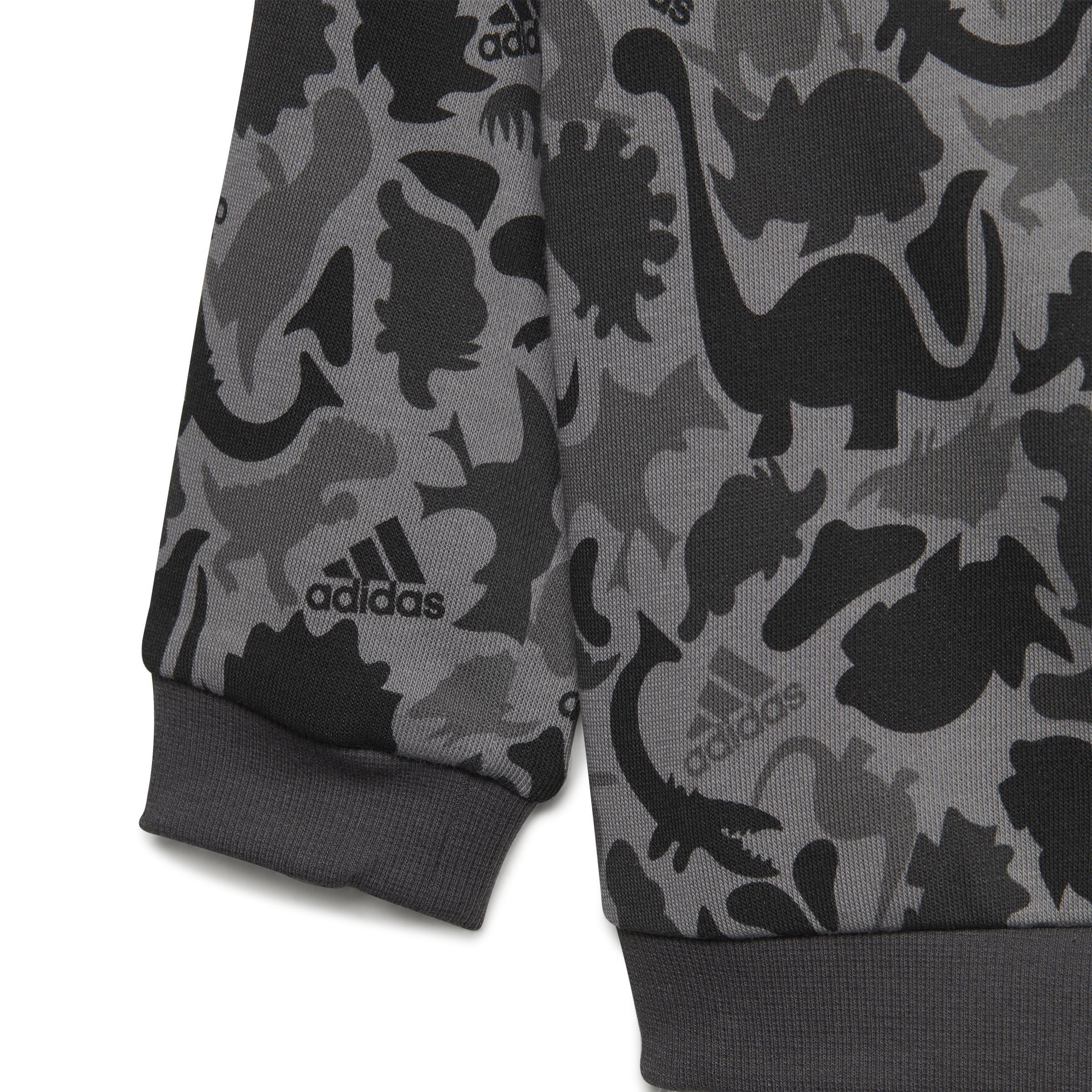 Unisex Kids Essentials Allover Print Jogger Set, Grey, A901_ONE, large image number 4
