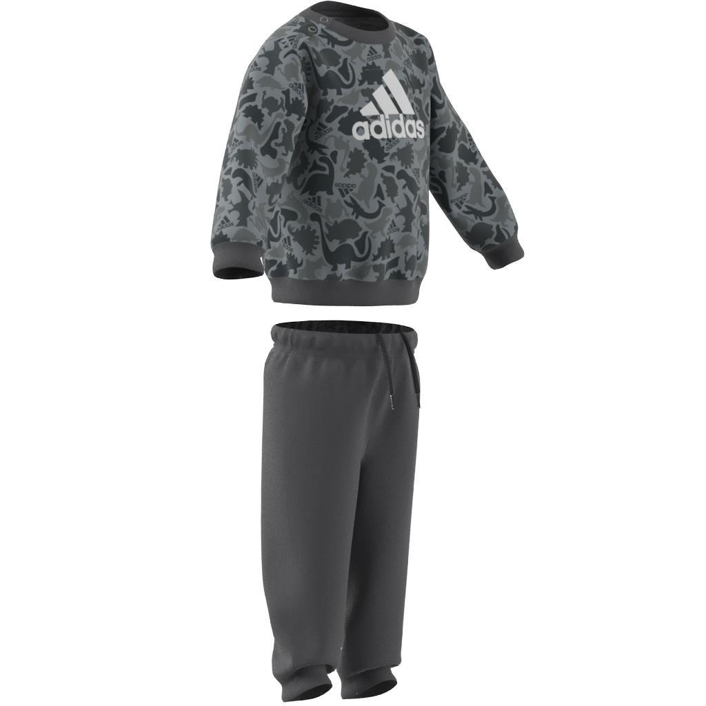 Unisex Kids Essentials Allover Print Jogger Set, Grey, A901_ONE, large image number 9