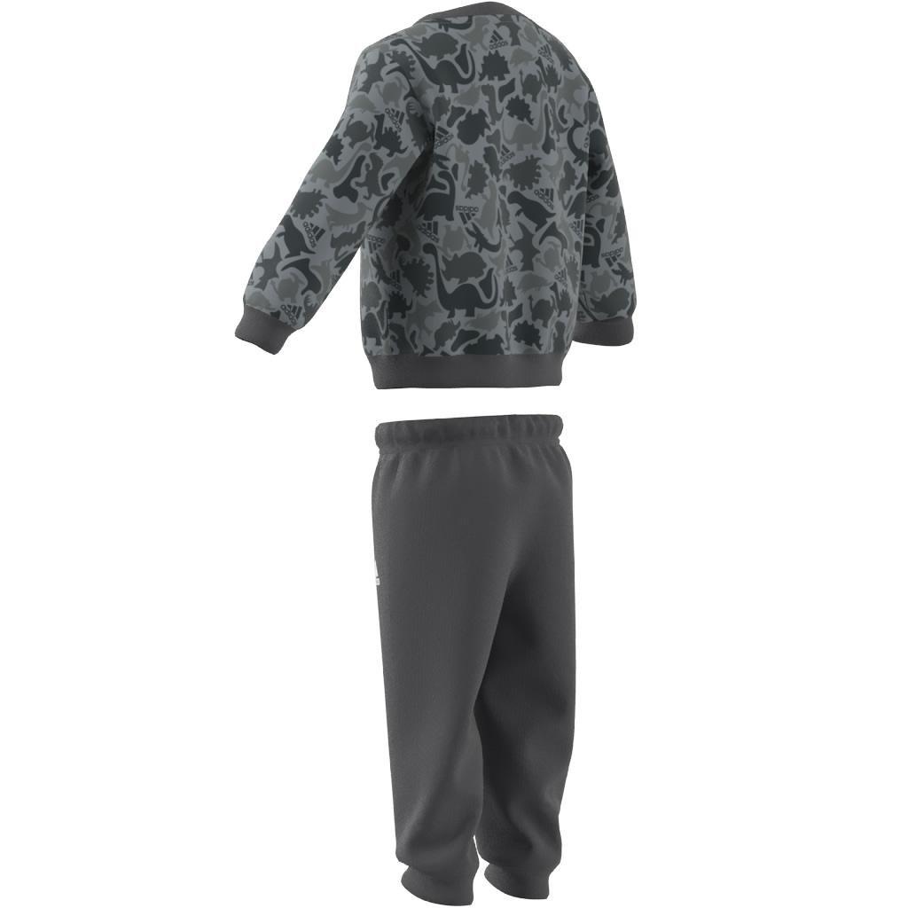 Unisex Kids Essentials Allover Print Jogger Set, Grey, A901_ONE, large image number 14