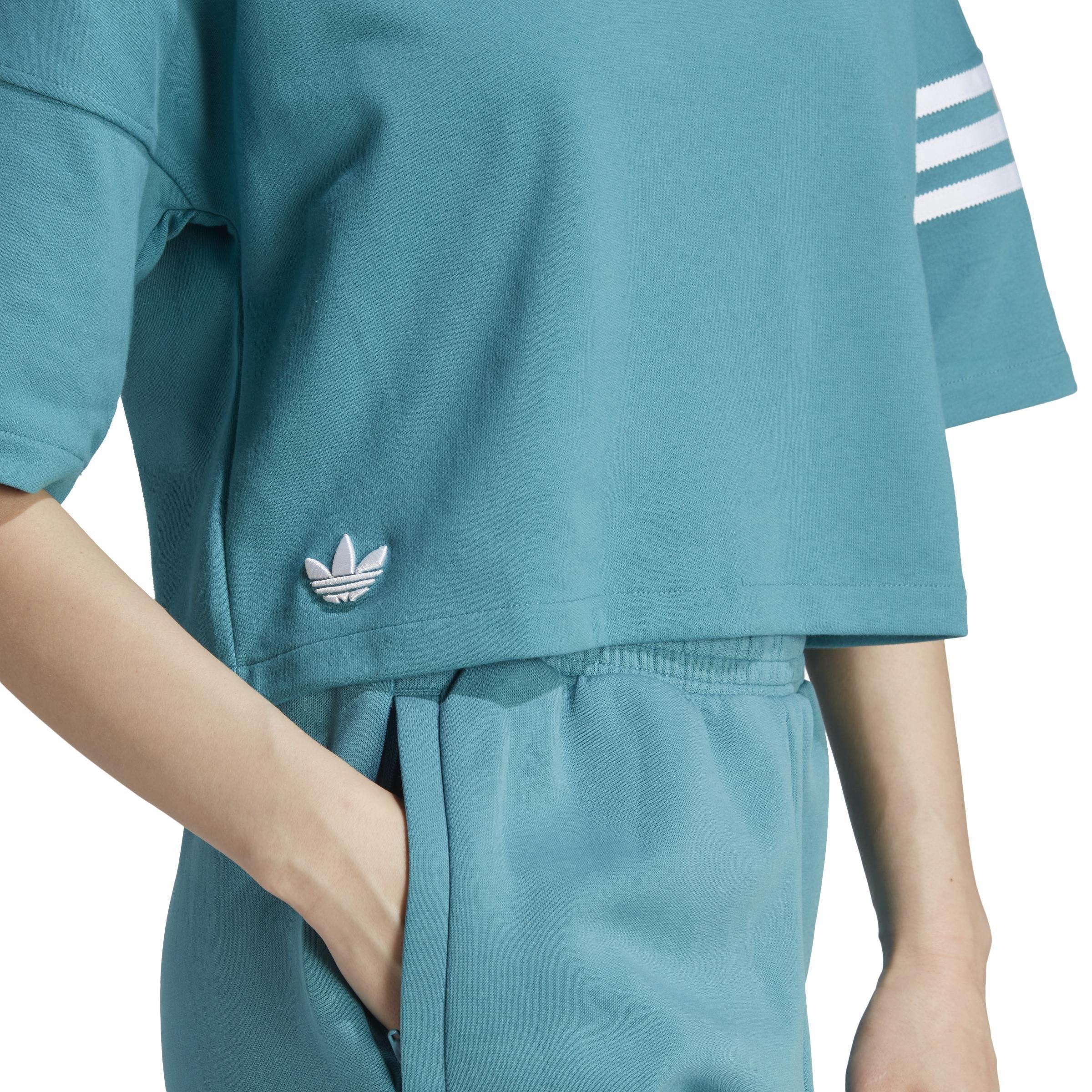 Adicolor Neuclassics T-Shirt, Turquoise, A901_ONE, large image number 4