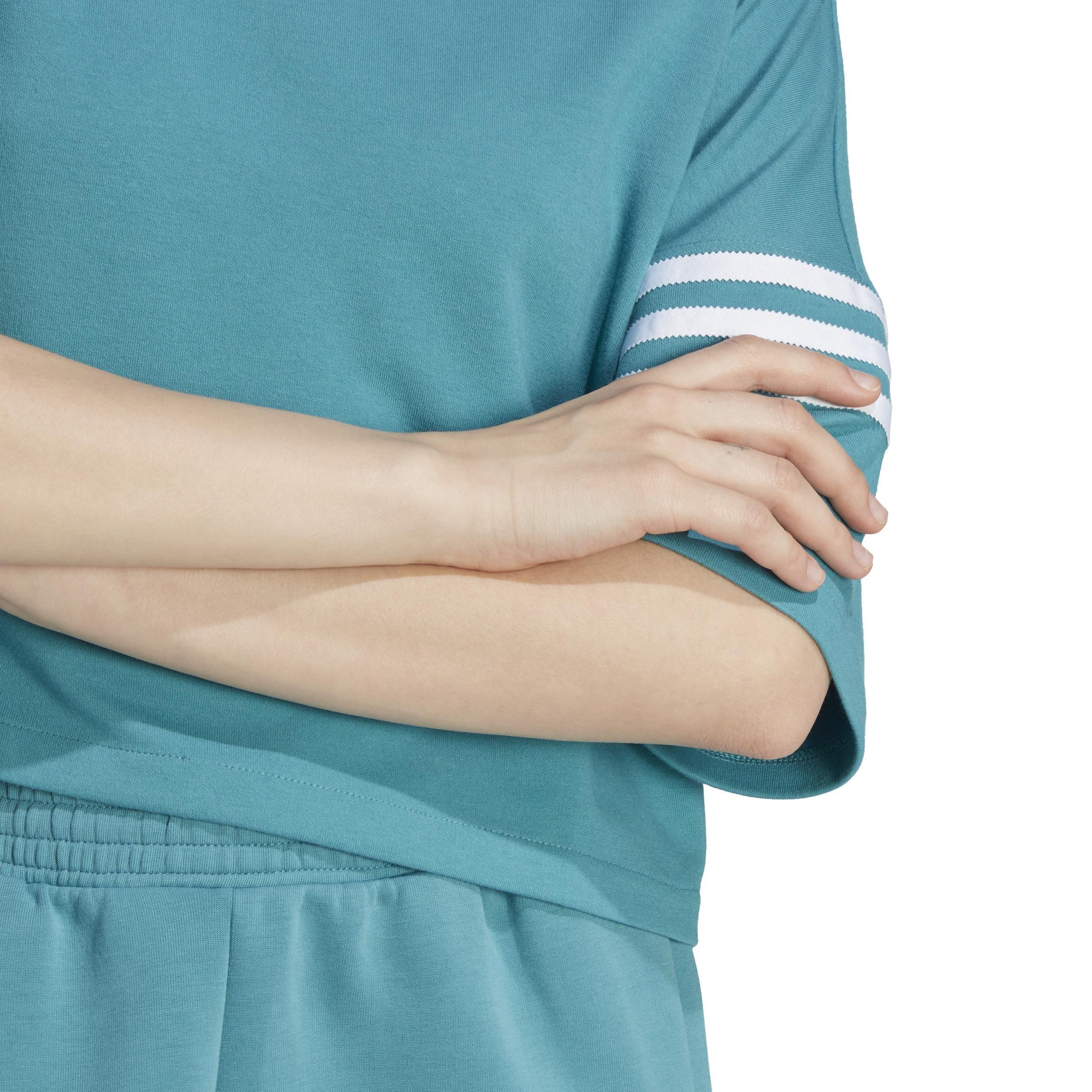 Adicolor Neuclassics T-Shirt, Turquoise, A901_ONE, large image number 5