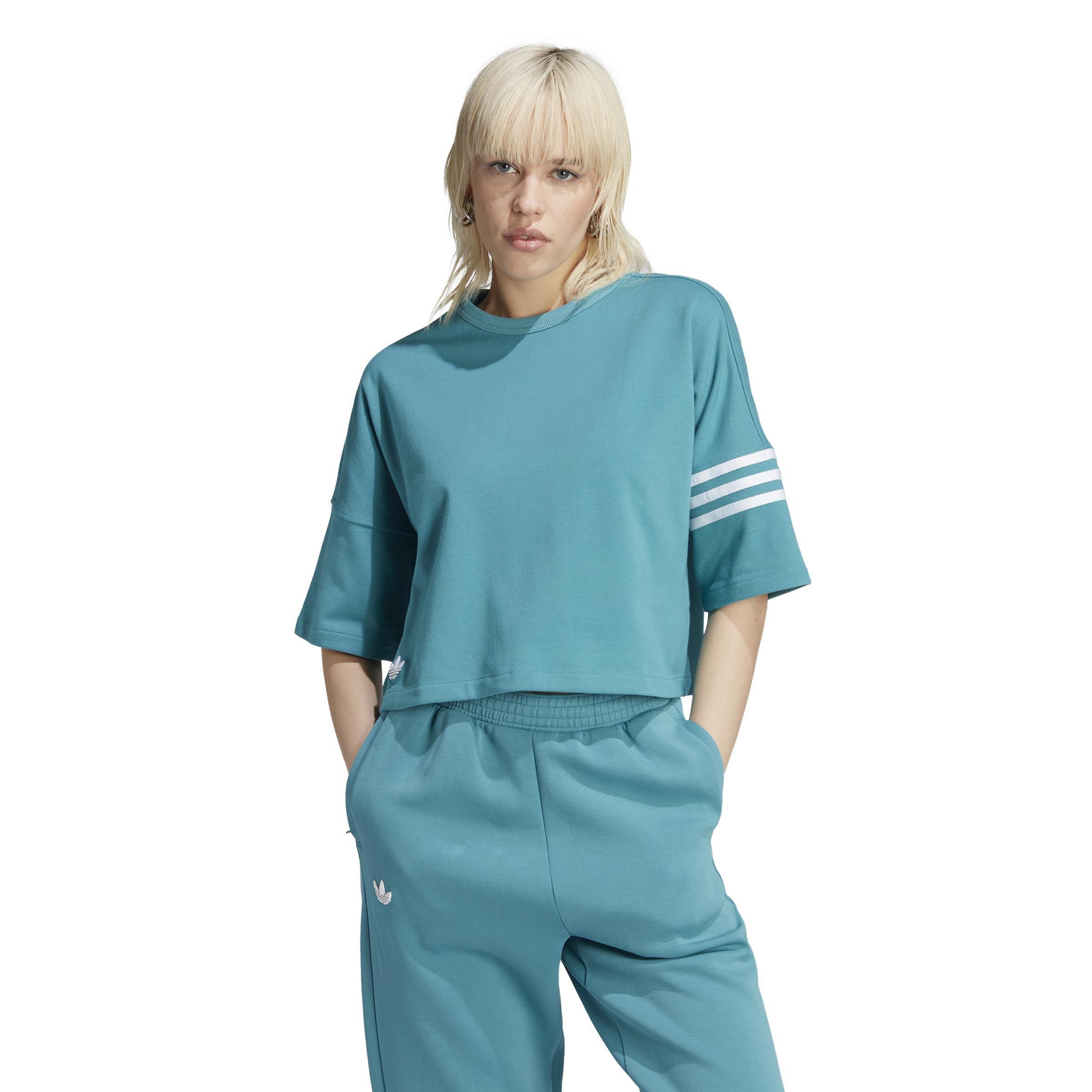 Adicolor Neuclassics T-Shirt, Turquoise, A901_ONE, large image number 12