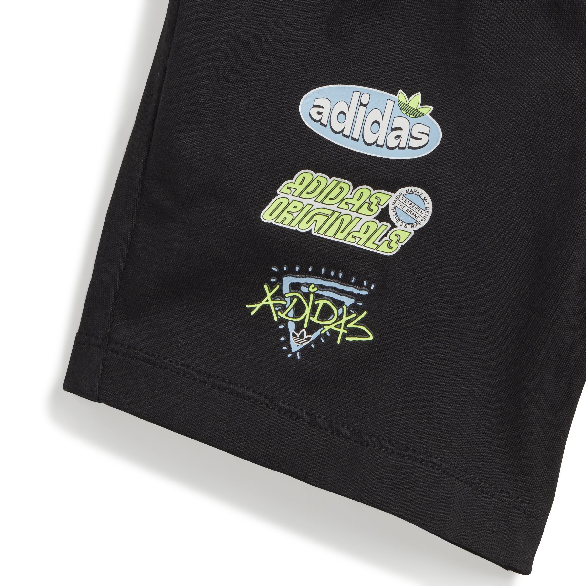 Unisex Kids Graphic Shorts and Tee Set, Blue, A901_ONE, large image number 5