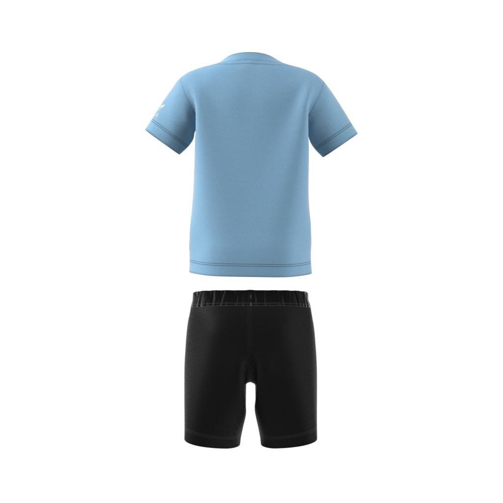 Unisex Kids Graphic Shorts and Tee Set, Blue, A901_ONE, large image number 7