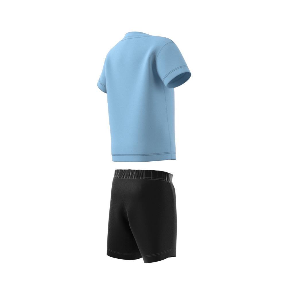 Unisex Graphic Shorts and Tee Set, Blue, A901_ONE, large image number 14