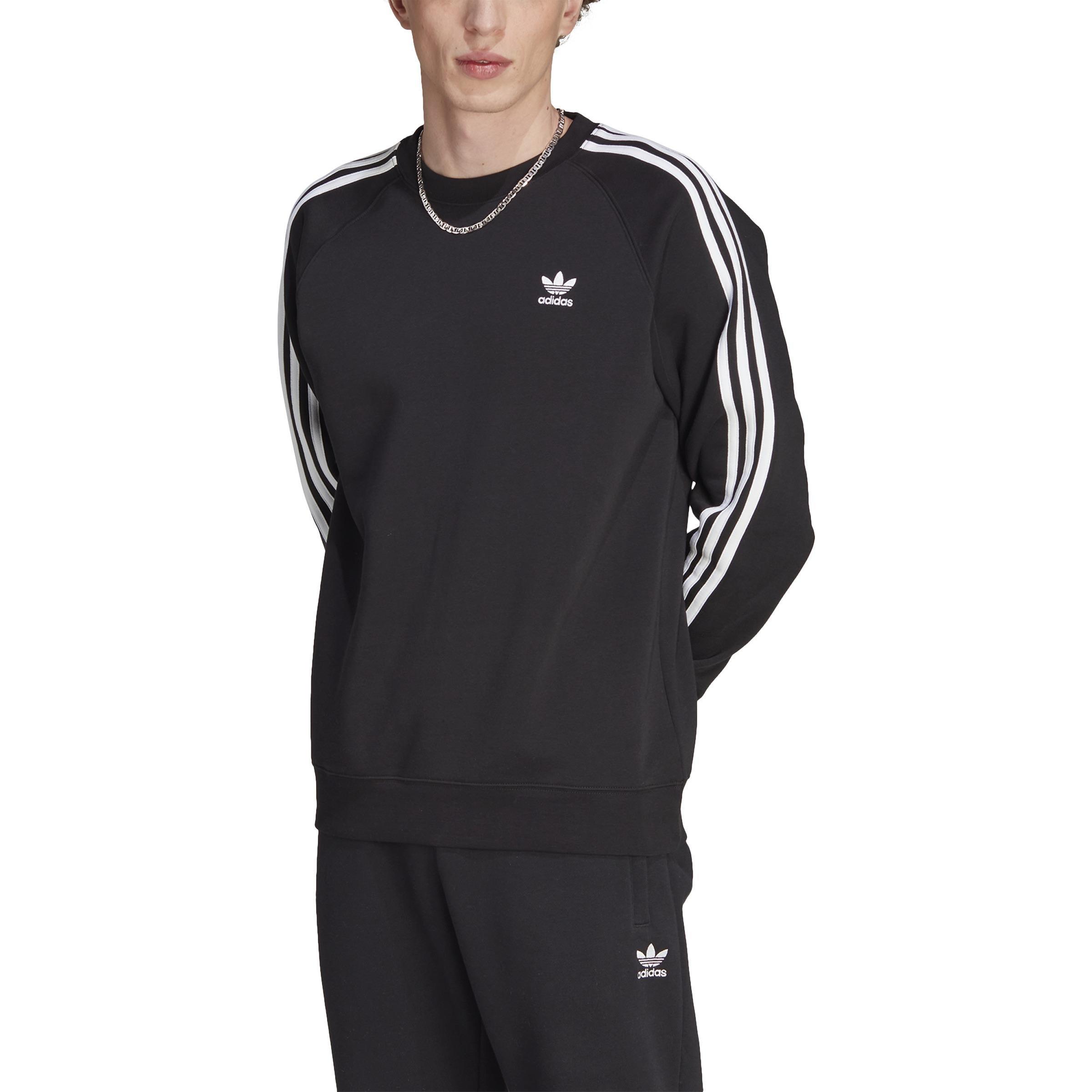 Adicolor Classics 3-Stripes Crew, Black, A901_ONE, large image number 0