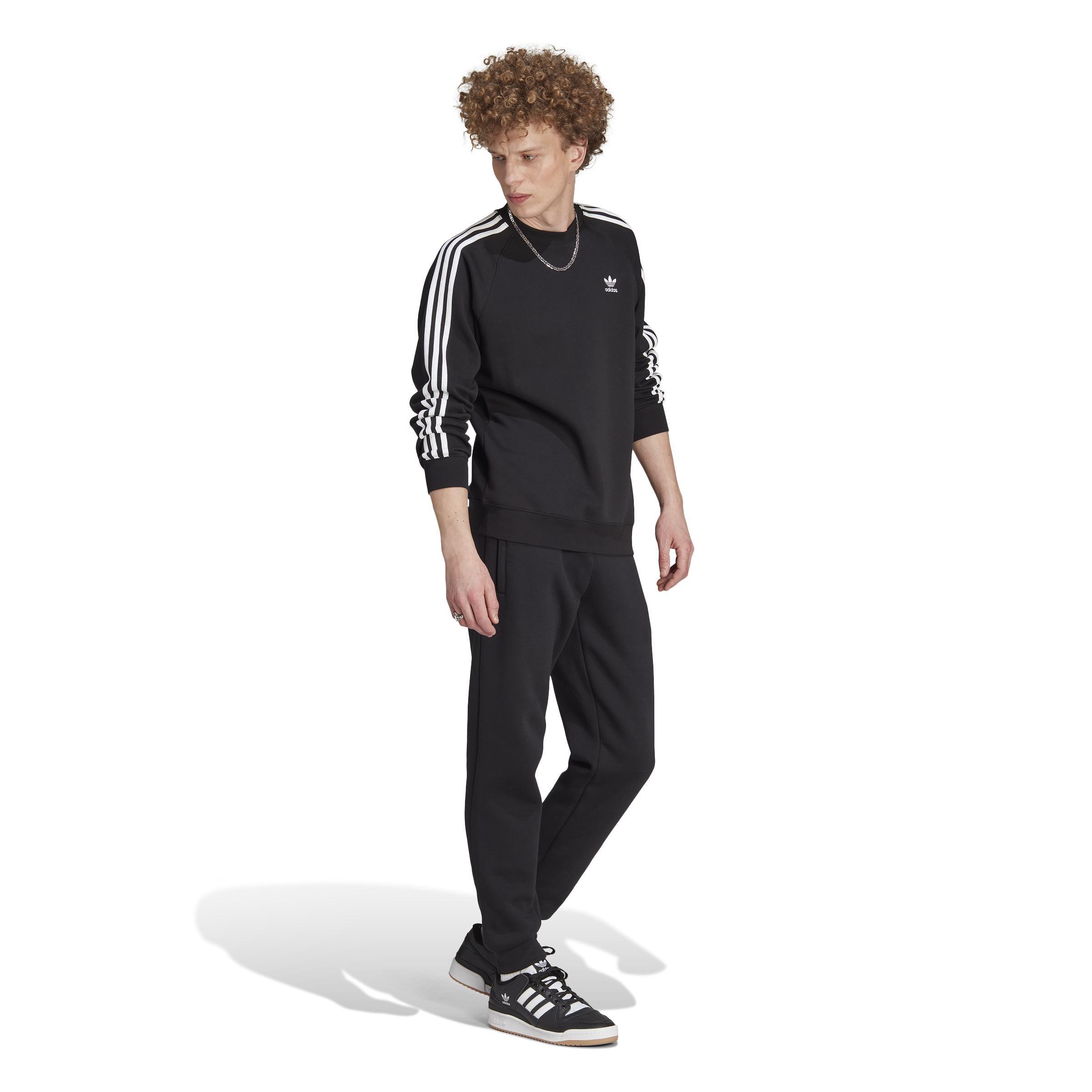 Adicolor Classics 3-Stripes Crew, Black, A901_ONE, large image number 7