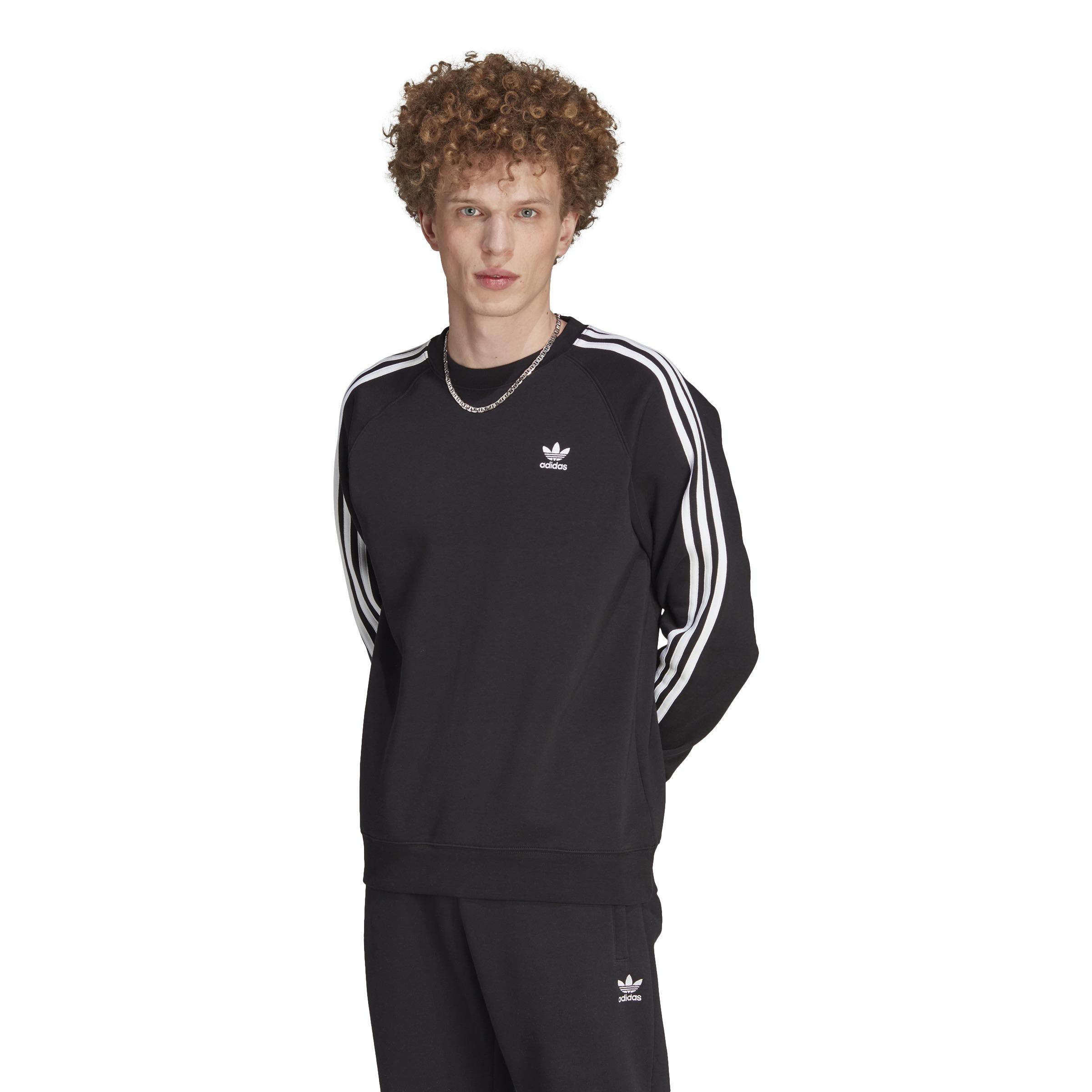 Adicolor Classics 3-Stripes Crew, Black, A901_ONE, large image number 8