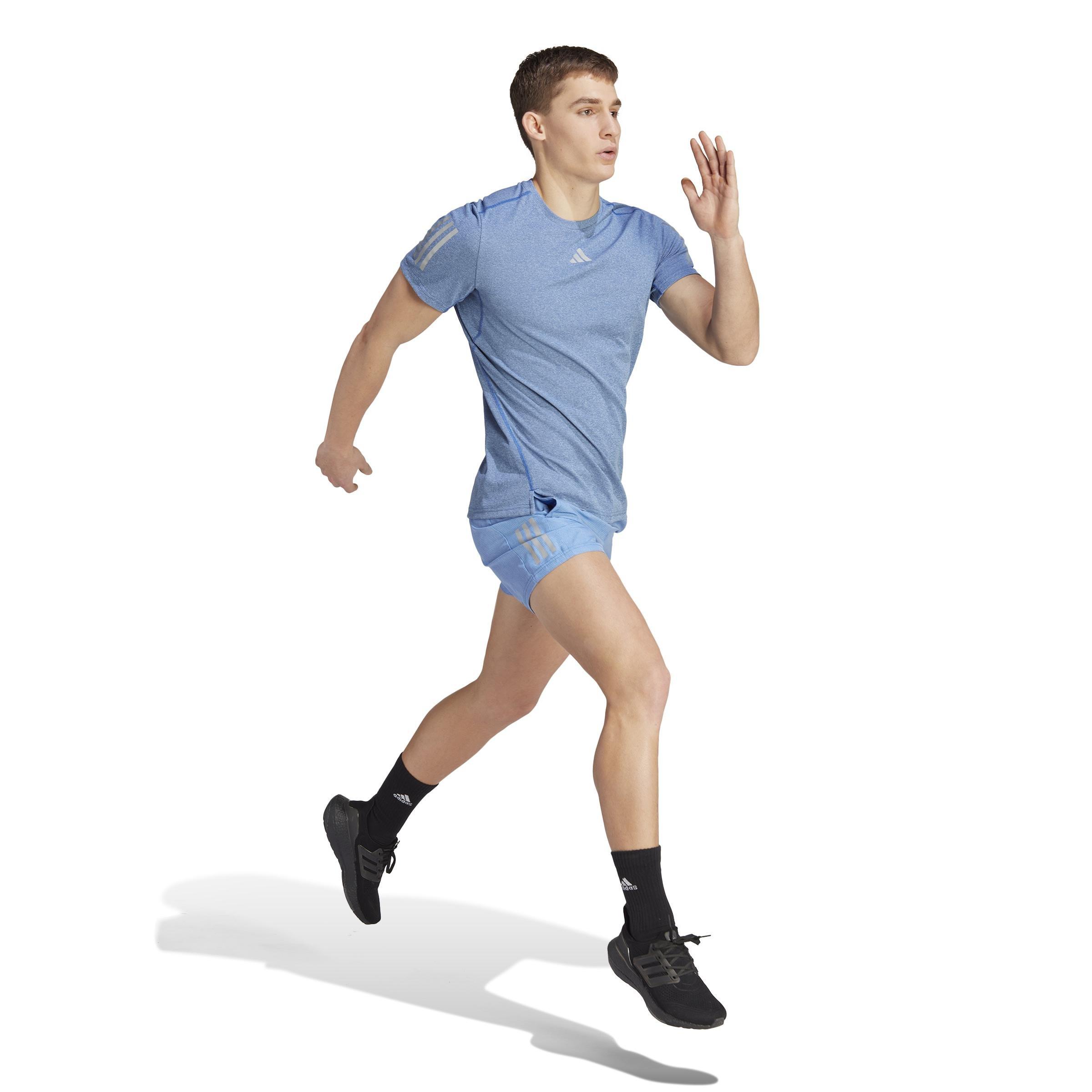 Own The Run Heather Shorts, Blue, , large image number 13