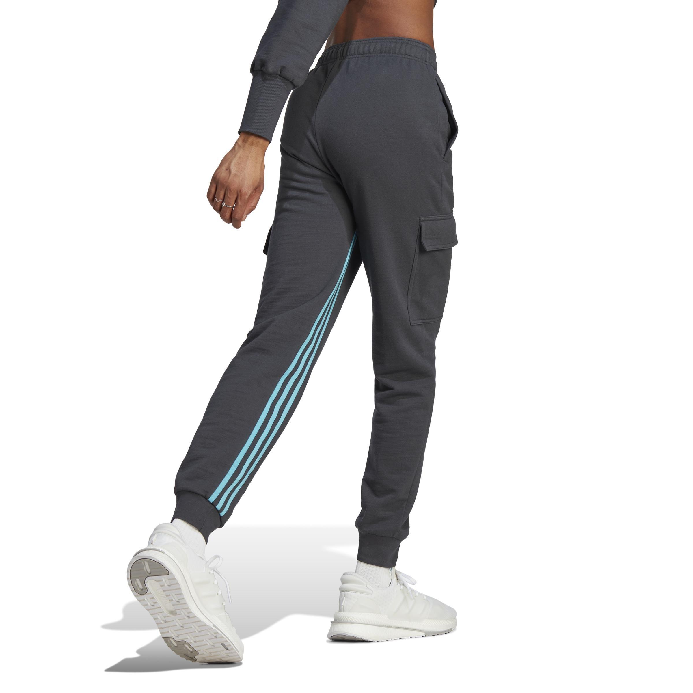 Dance 3-Stripes High-Waisted Tapered Cargo Joggers, Grey, , large image number 2