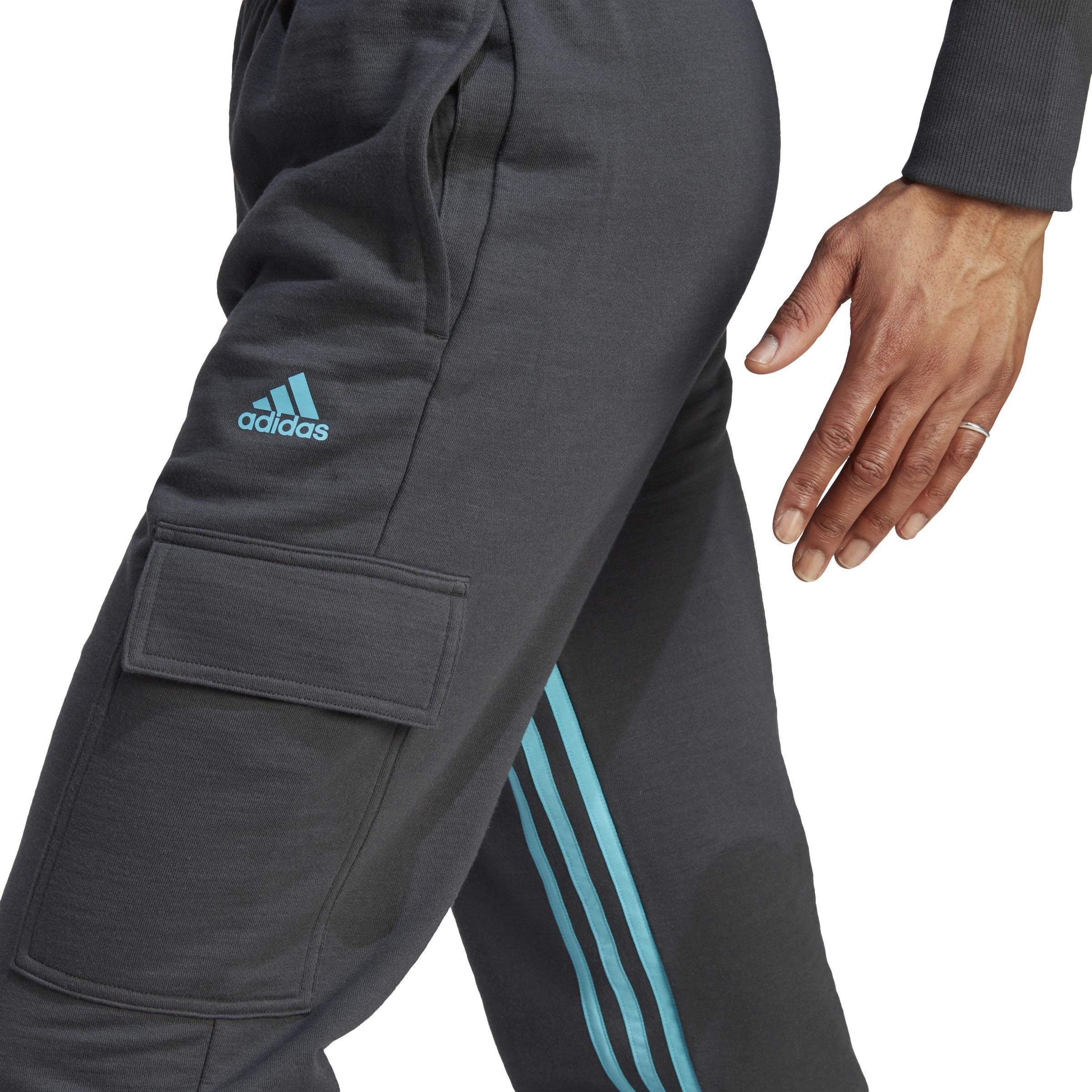 Dance 3-Stripes High-Waisted Tapered Cargo Joggers, Grey, A901_ONE, large image number 4