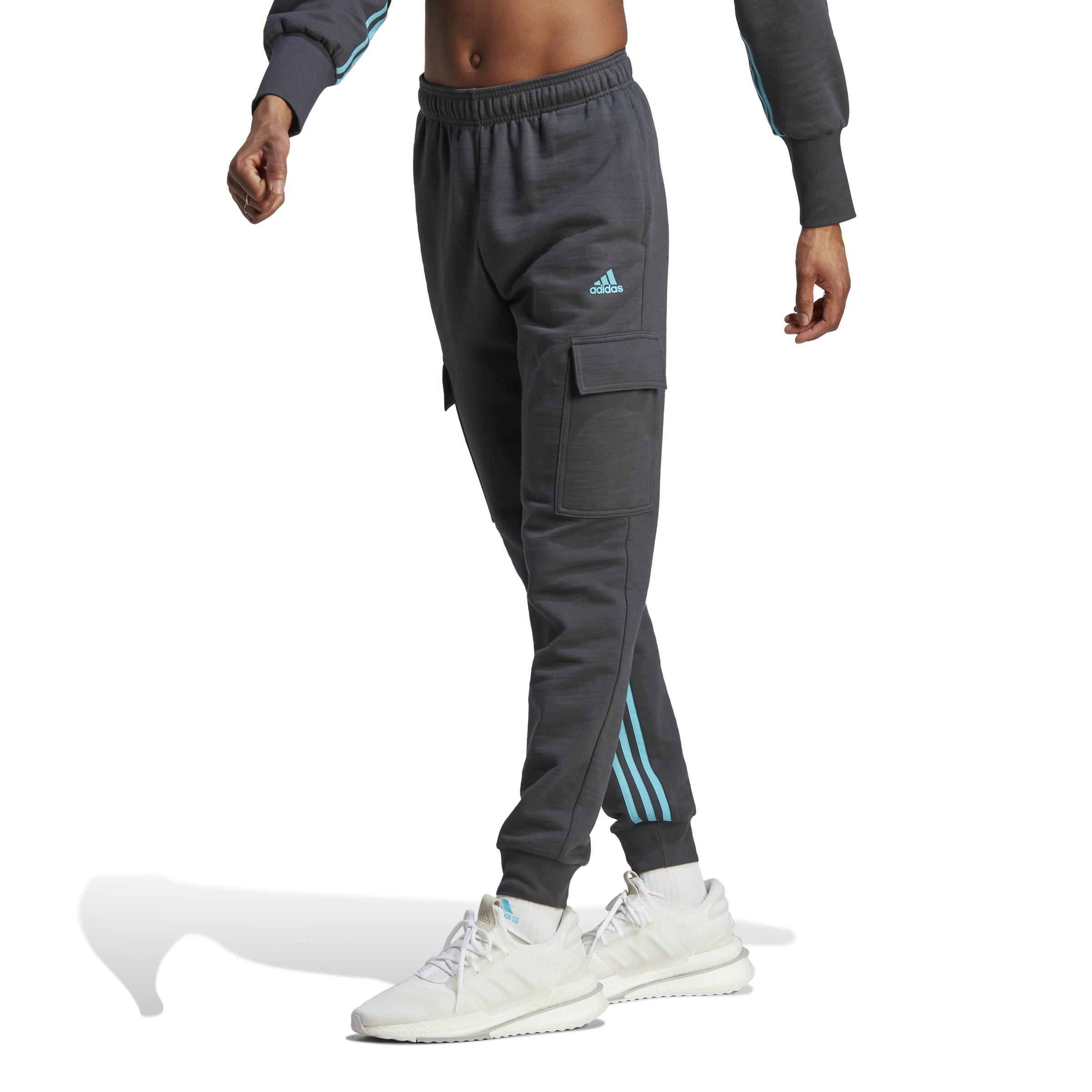 Dance 3-Stripes High-Waisted Tapered Cargo Joggers, Grey, , large image number 8