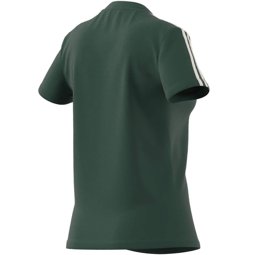 Essentials Slim 3-Stripes T-Shirt, Green, A901_ONE, large image number 9