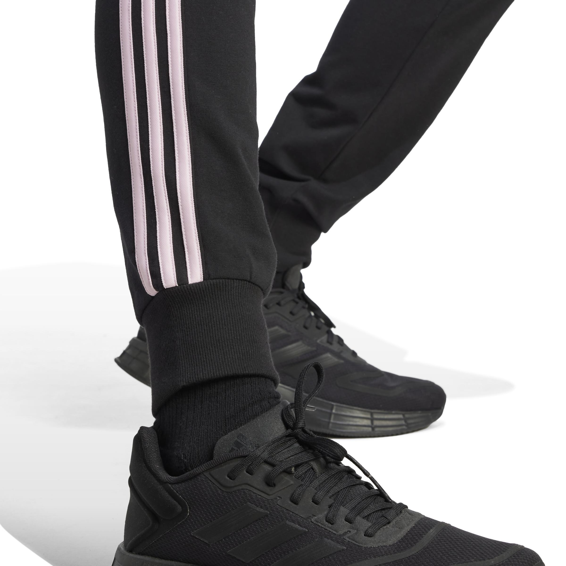 Essentials Single Jersey 3-Stripes Joggers, Black, A901_ONE, large image number 5