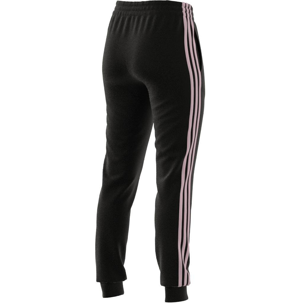 Essentials Single Jersey 3-Stripes Joggers, Black, , large image number 6