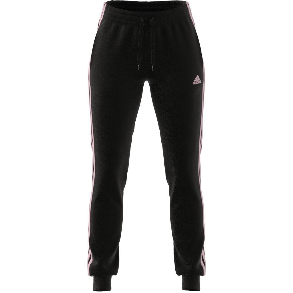 Essentials Single Jersey 3-Stripes Joggers, Black, , large image number 7