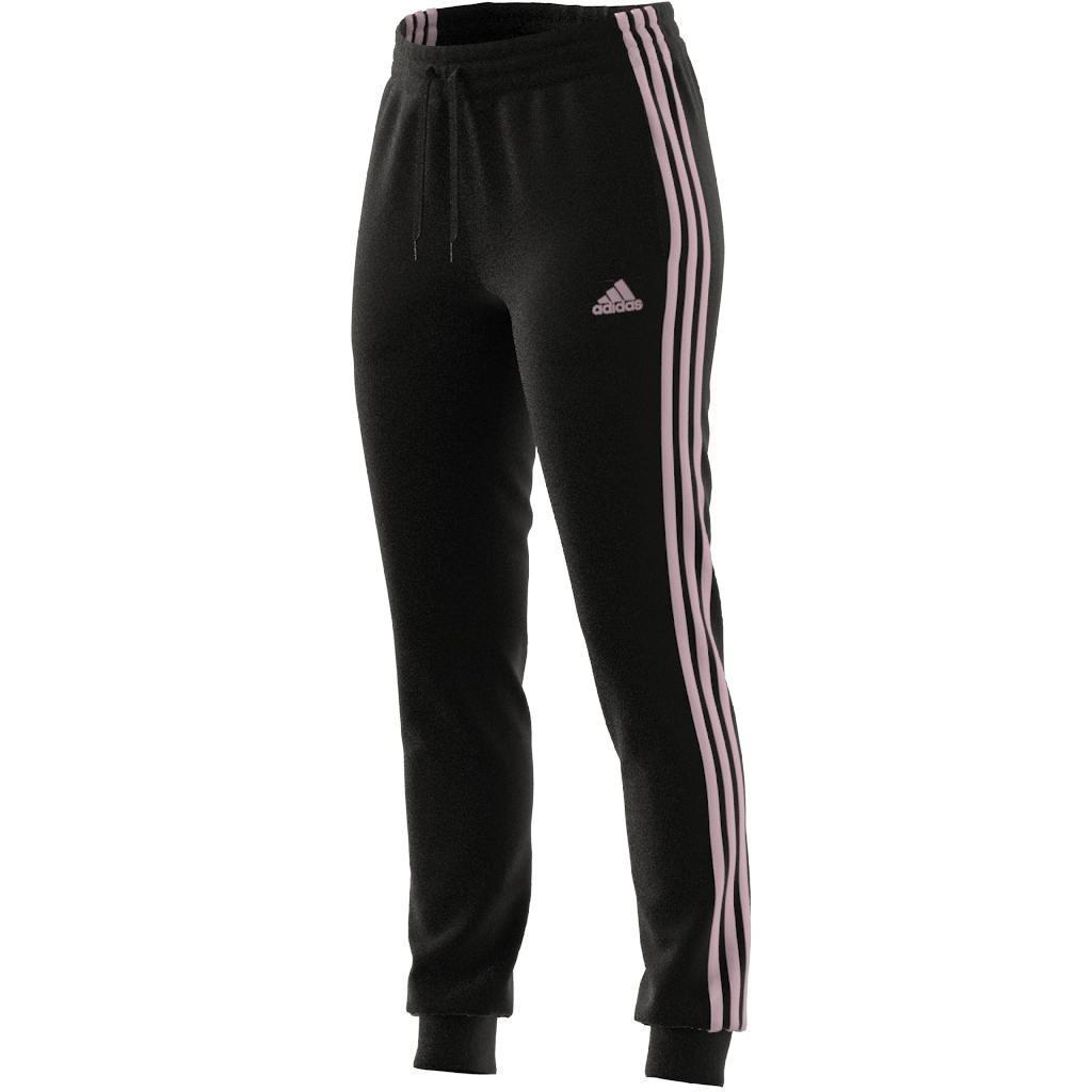 Essentials Single Jersey 3-Stripes Joggers, Black, , large image number 9