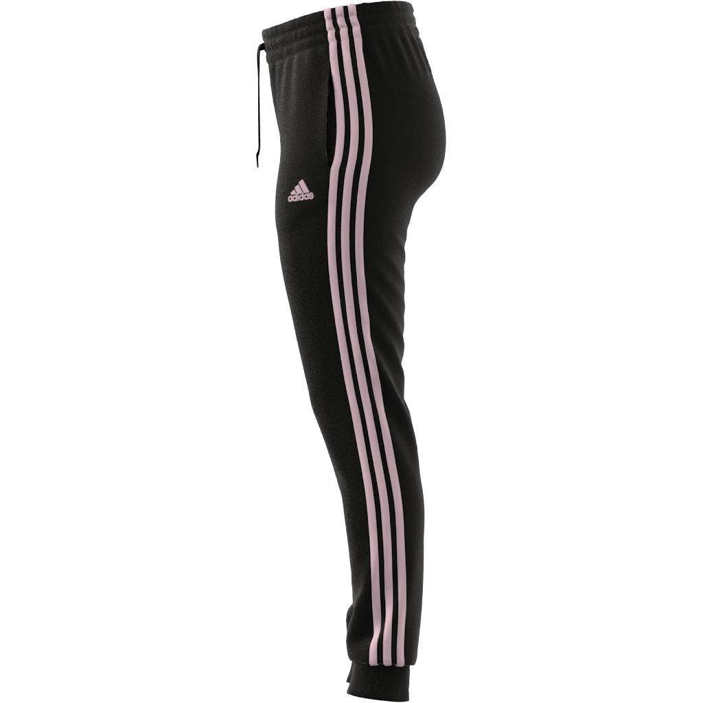 Essentials Single Jersey 3-Stripes Joggers, Black, , large image number 10