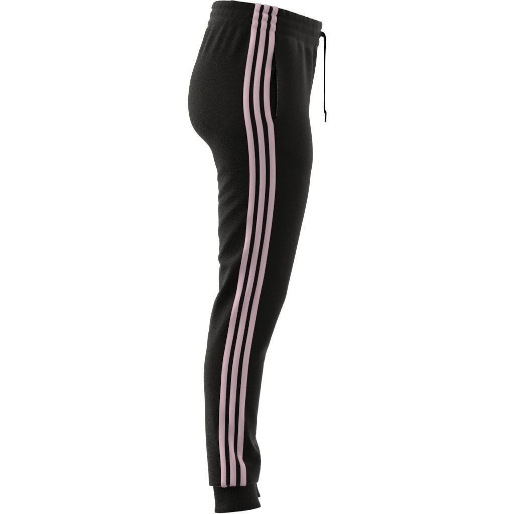 Essentials Single Jersey 3-Stripes Joggers, Black, , large image number 12