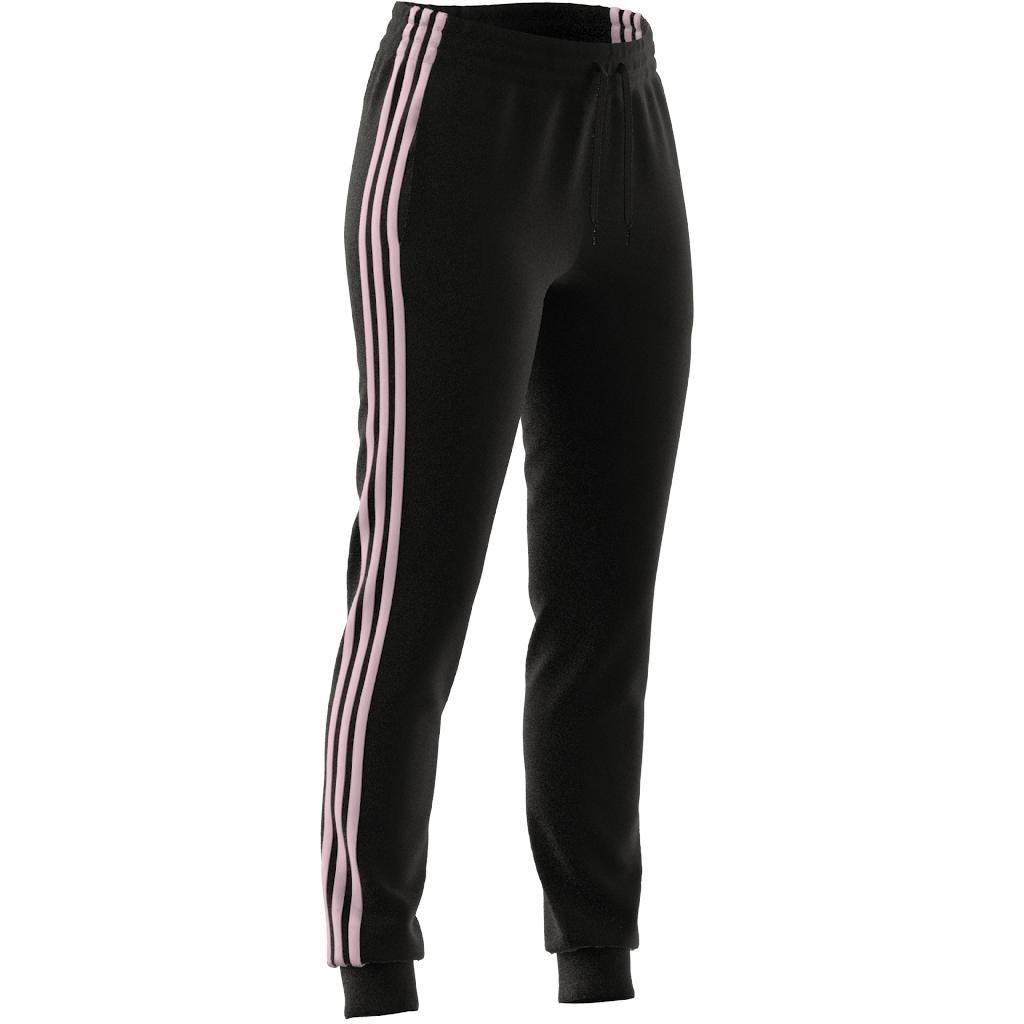 Essentials Single Jersey 3-Stripes Joggers, Black, , large image number 13