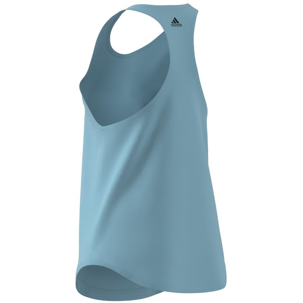 Essentials Loose Logo Tank Top, Turquoise, A901_ONE, large image number 6