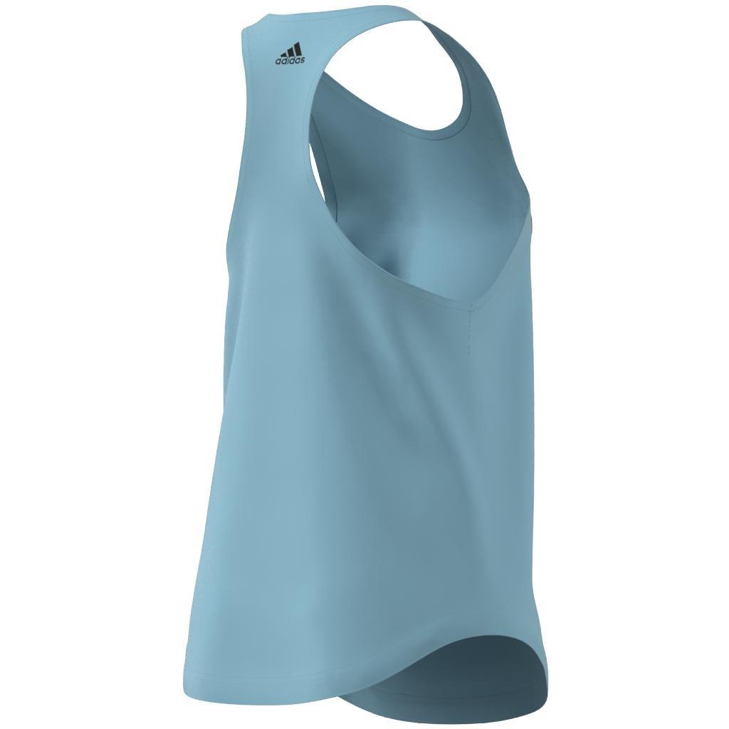 Essentials Loose Logo Tank Top, Turquoise, A901_ONE, large image number 7