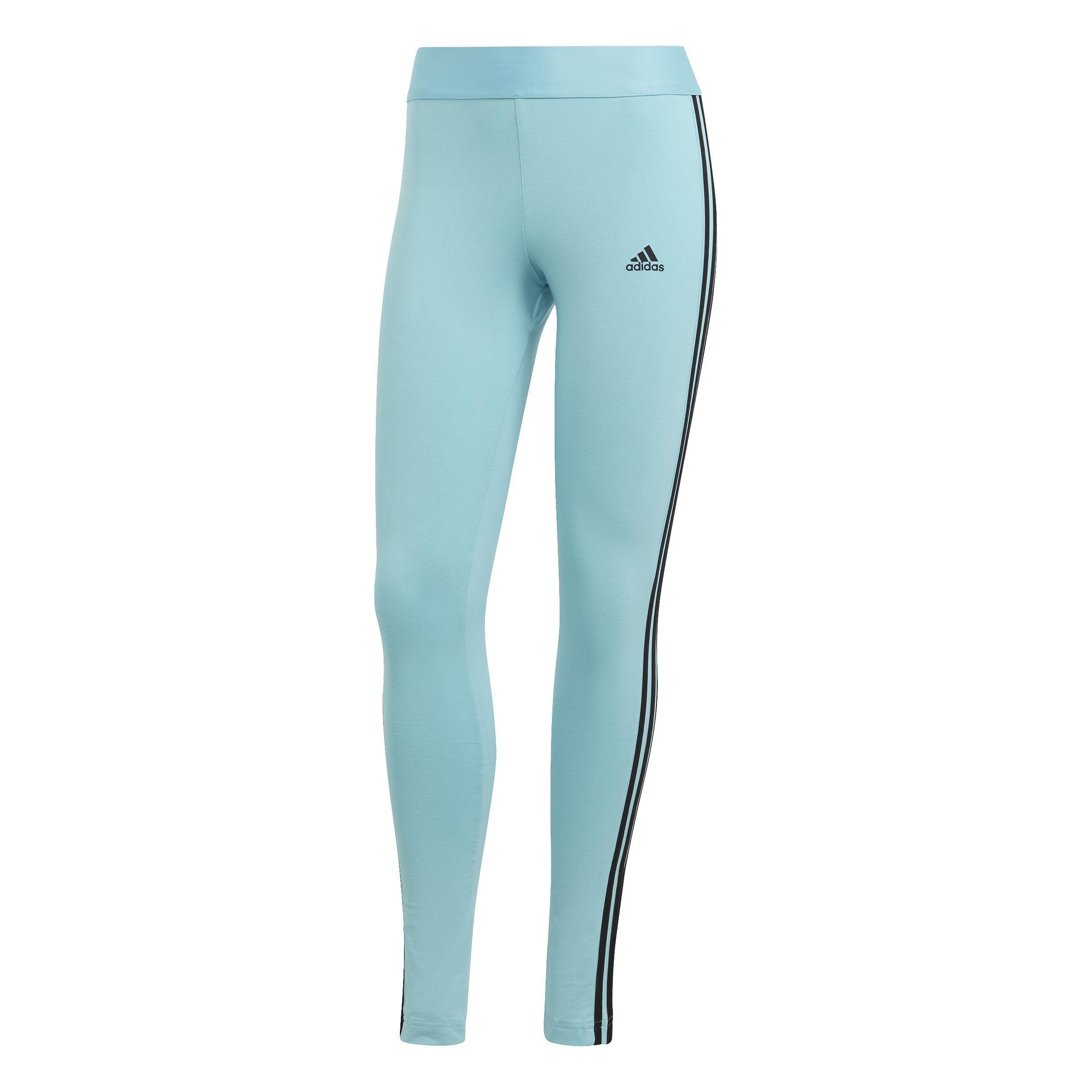 3 Stripes Leggings, Turquoise, , large image number 1