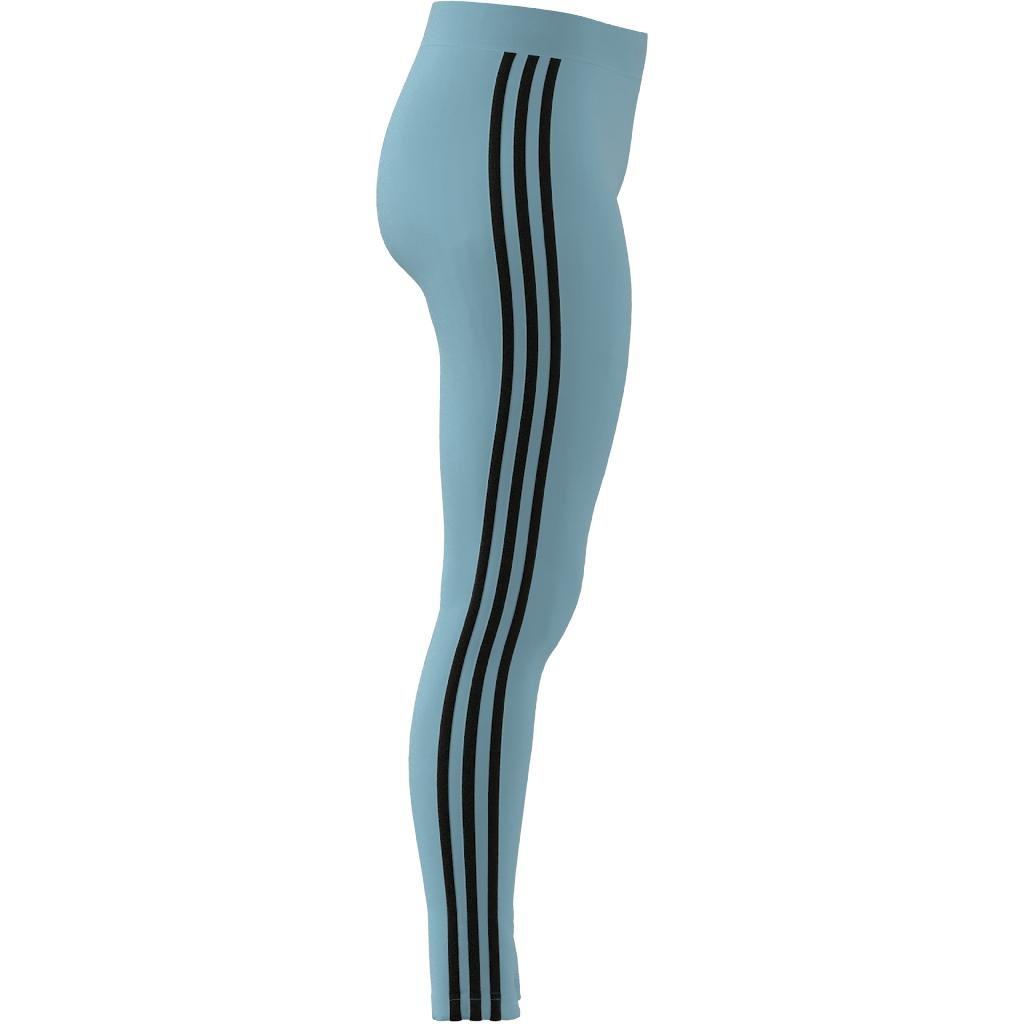 3 Stripes Leggings, Turquoise, A901_ONE, large image number 7