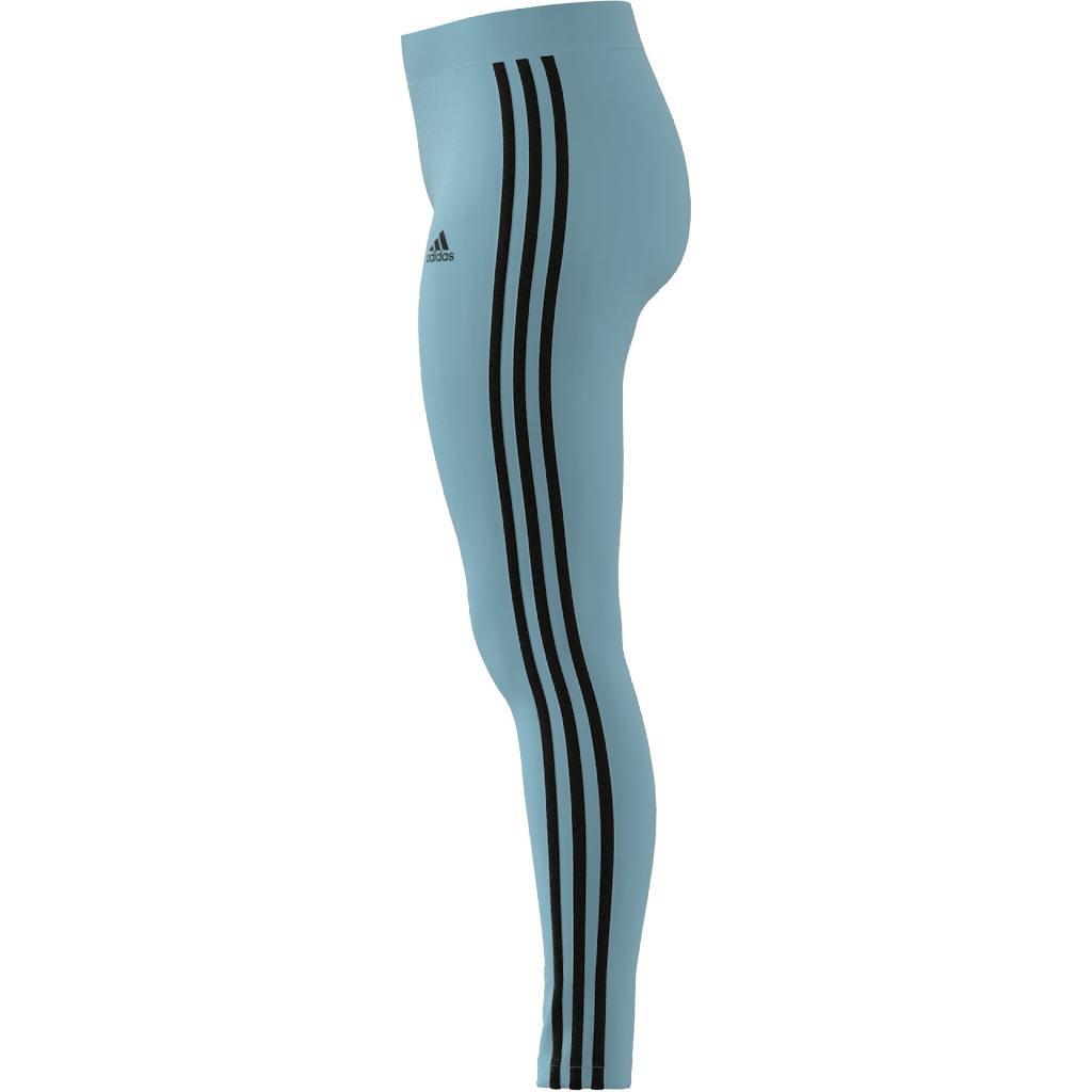 3 Stripes Leggings, Turquoise, A901_ONE, large image number 13