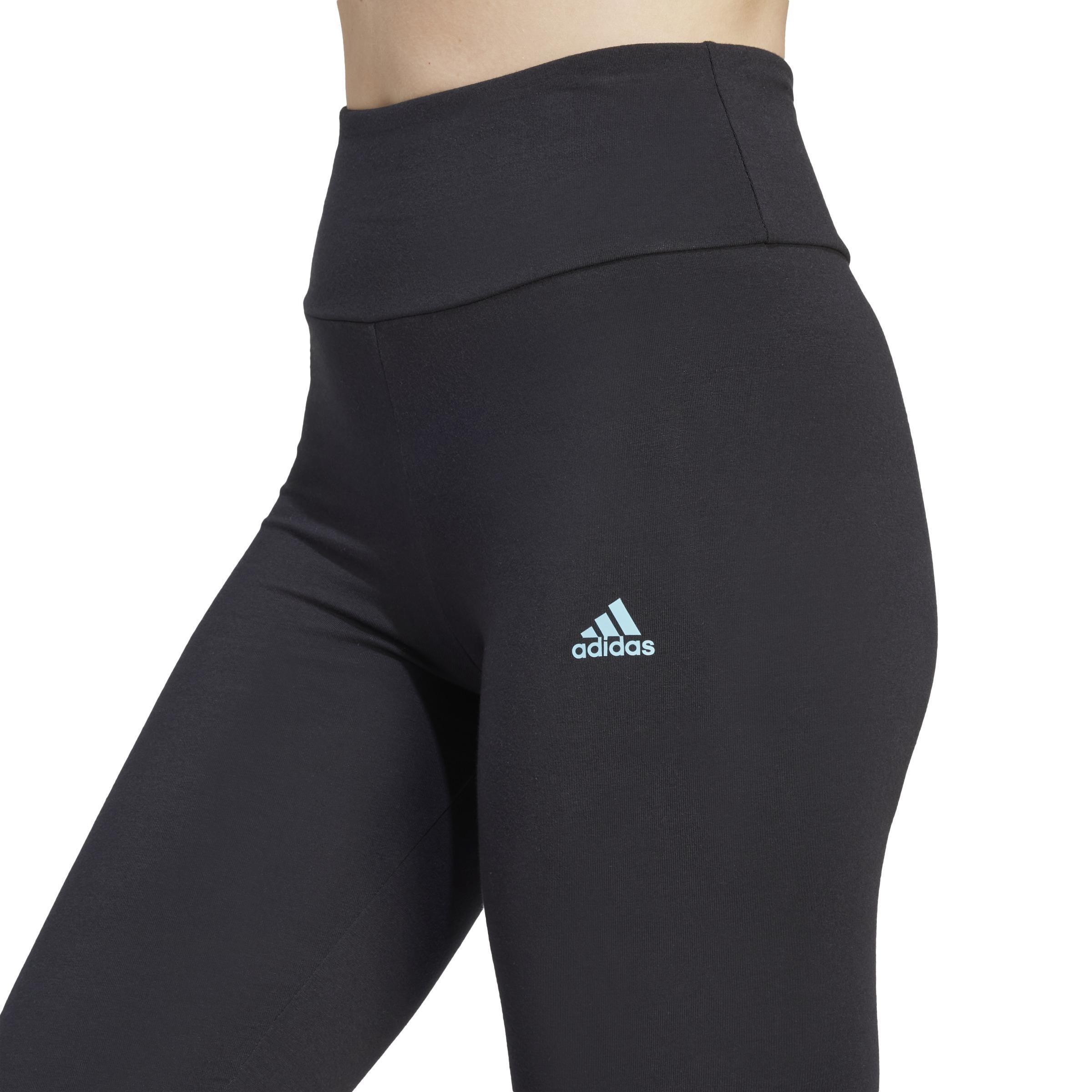Essentials High-Waisted Logo Leggings, Multicolour, , large image number 3